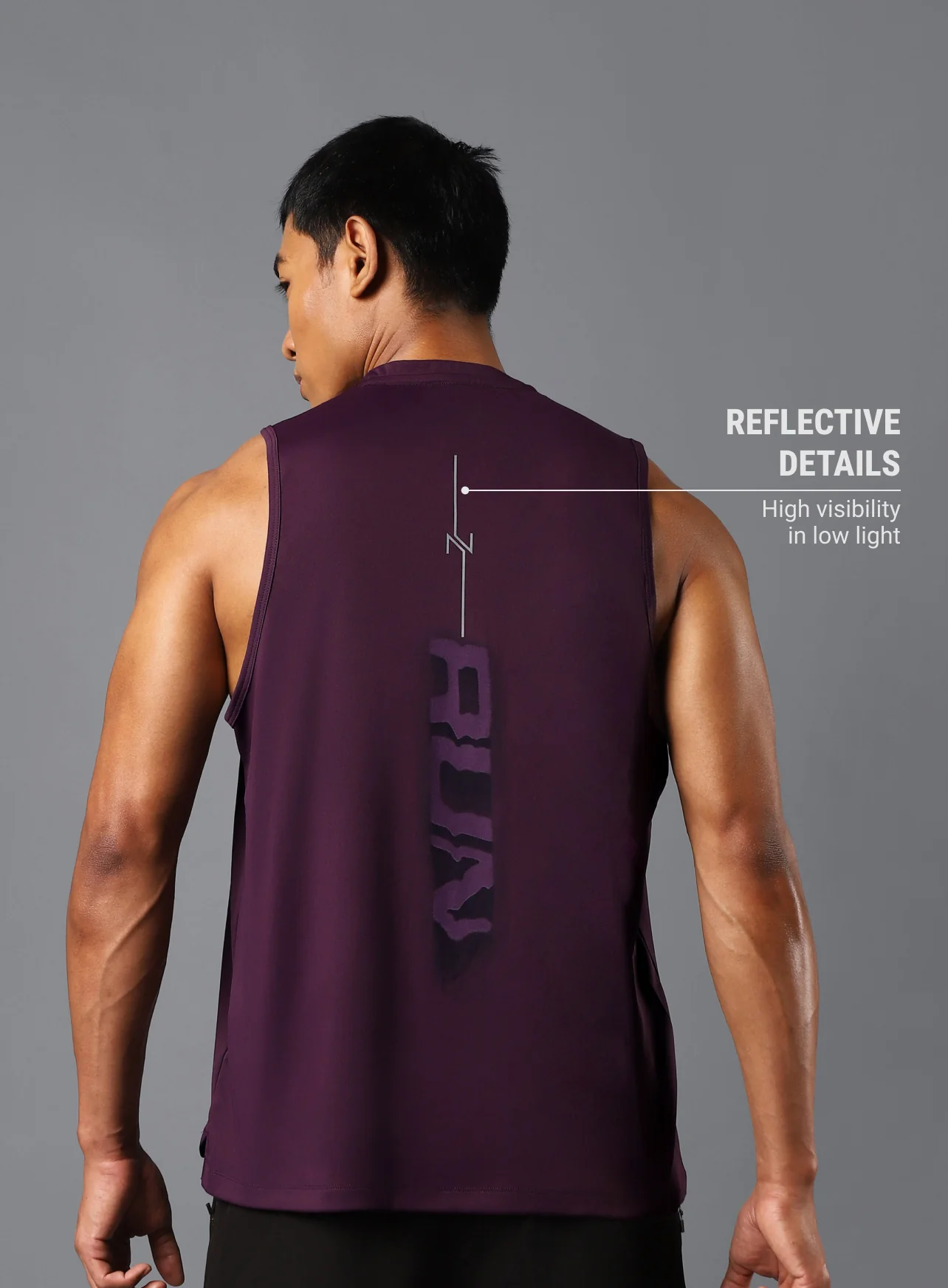 Men's Wine Everyday Run Tank - Image 6
