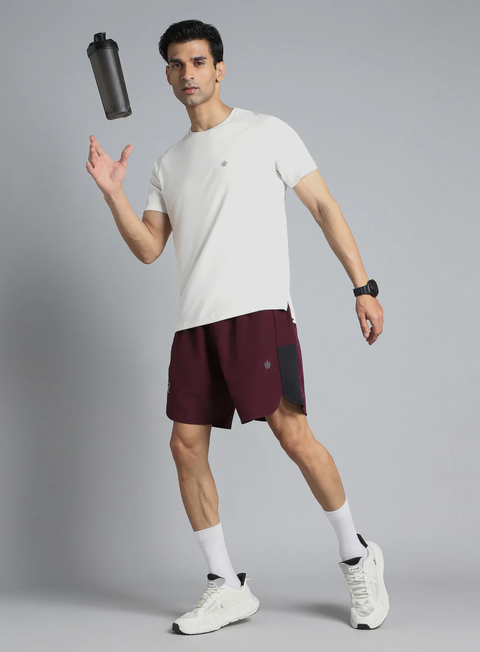Men's Wine Pace Up Runner's Shorts - Image 2