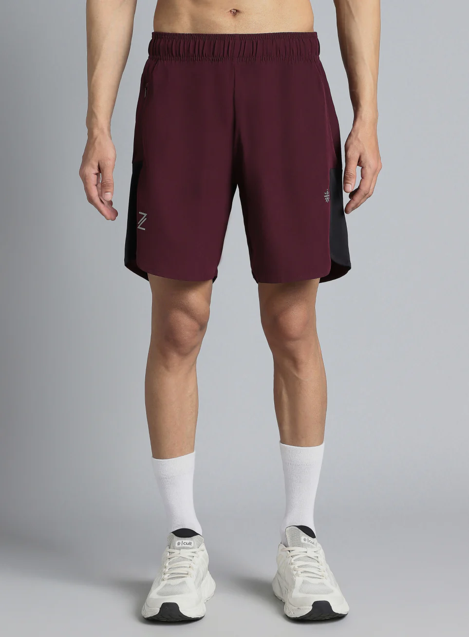 Men's Wine Pace Up Runner's Shorts - Image 4