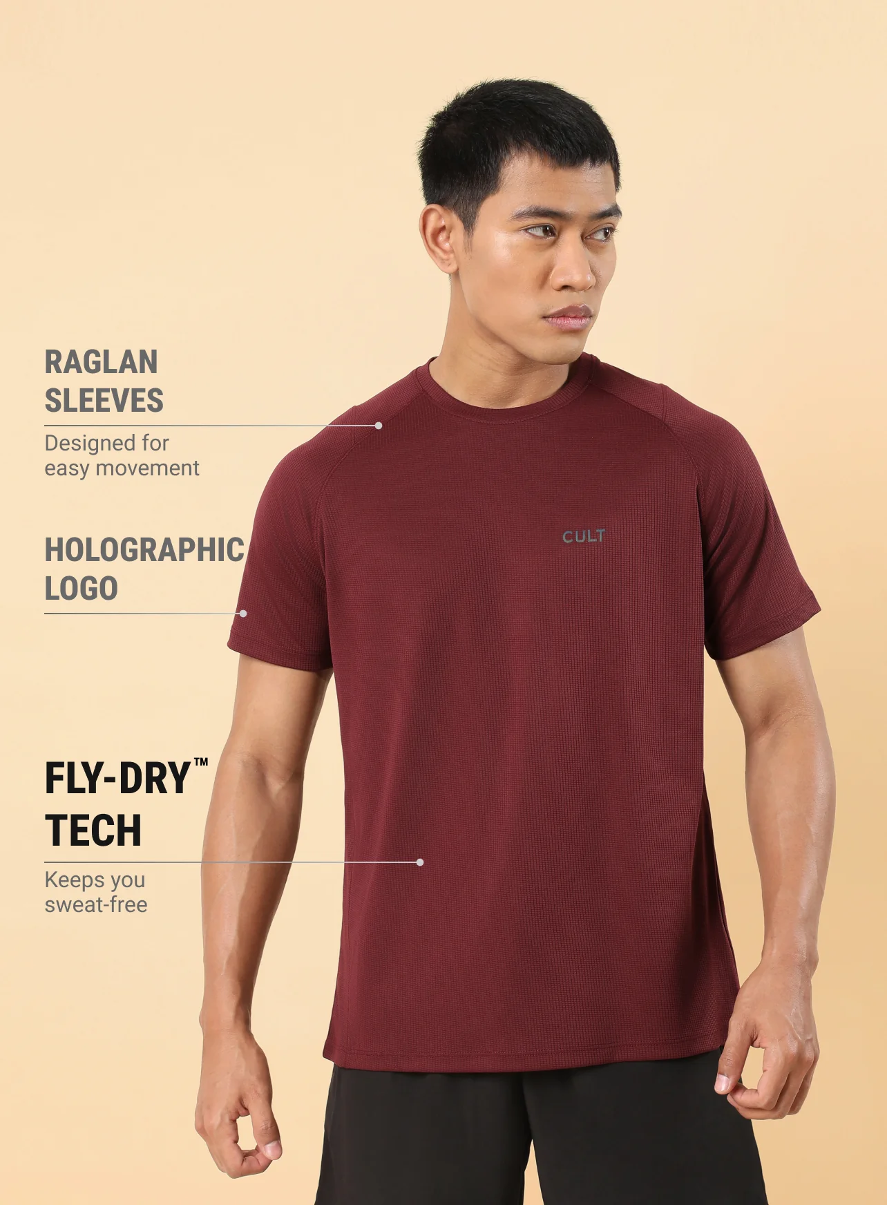 Men's Wine Training All Form T-shirt - Image 4