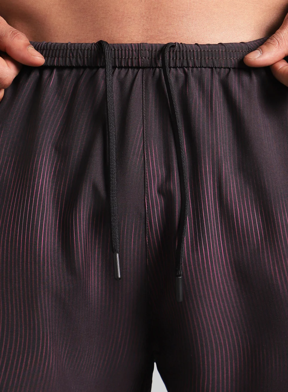 Men's Wine Urban Camo Run Built-in Shorts - Image 10