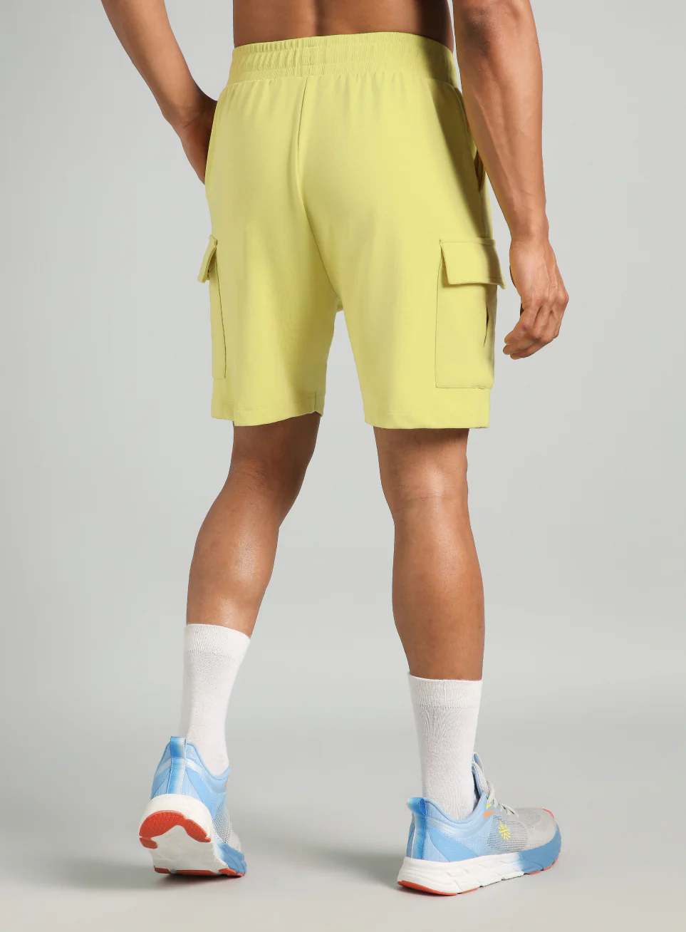Men's Yellow Utility Classic Shorts - Image 6