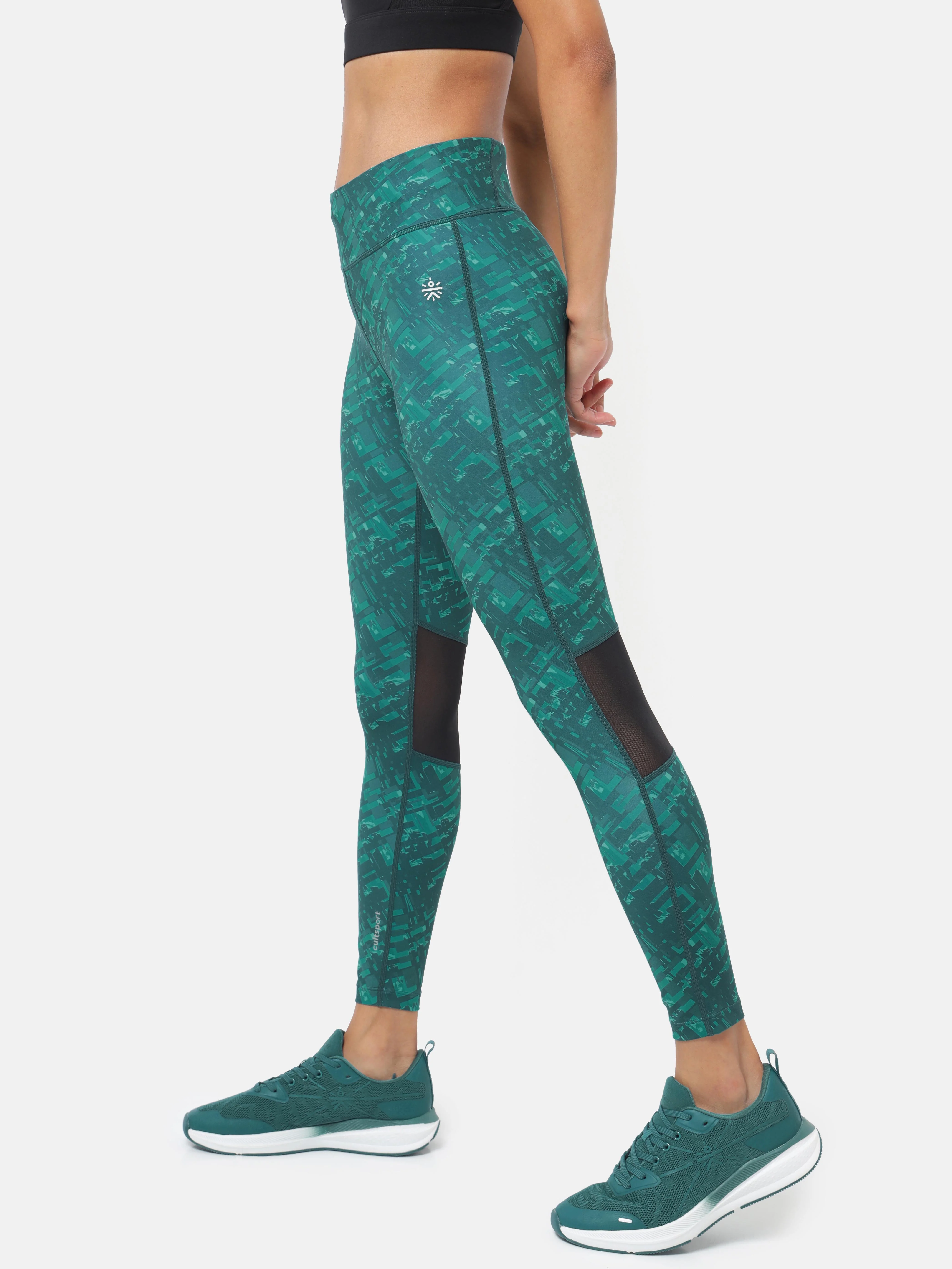 Green Absolute Fit Performance Tights - Image 2