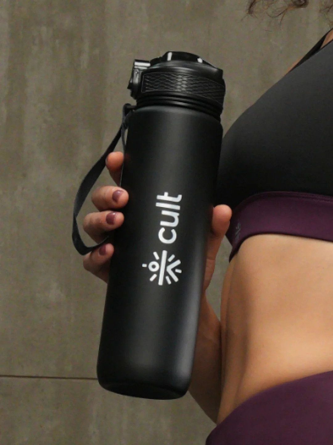 Motivational Bottle Set of 1L and 2L Black - Image 3