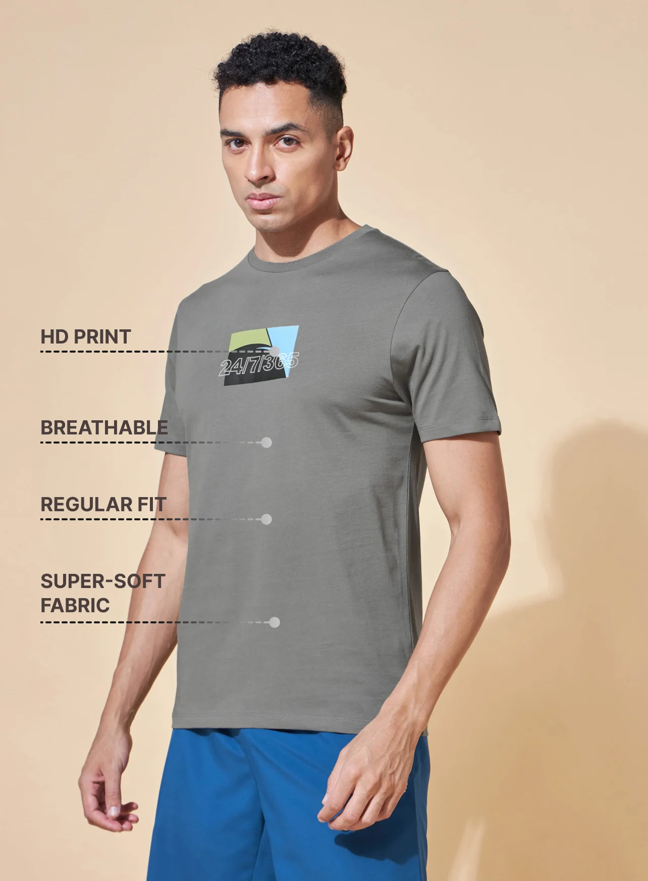 Moving 24/7/365 Graphic T-shirt - Image 3