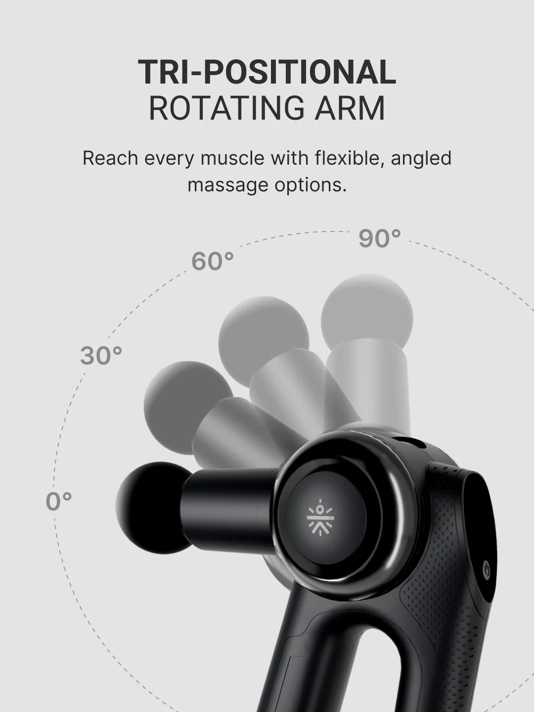 Cult Nitro, Full Body Professional Gun Massager, BLDC Motor, Rotatable Arm, QuietMotion Tech, 4 Interchangeable heads, 5 Speed levels, Silicone head, premium bag. - Image 6