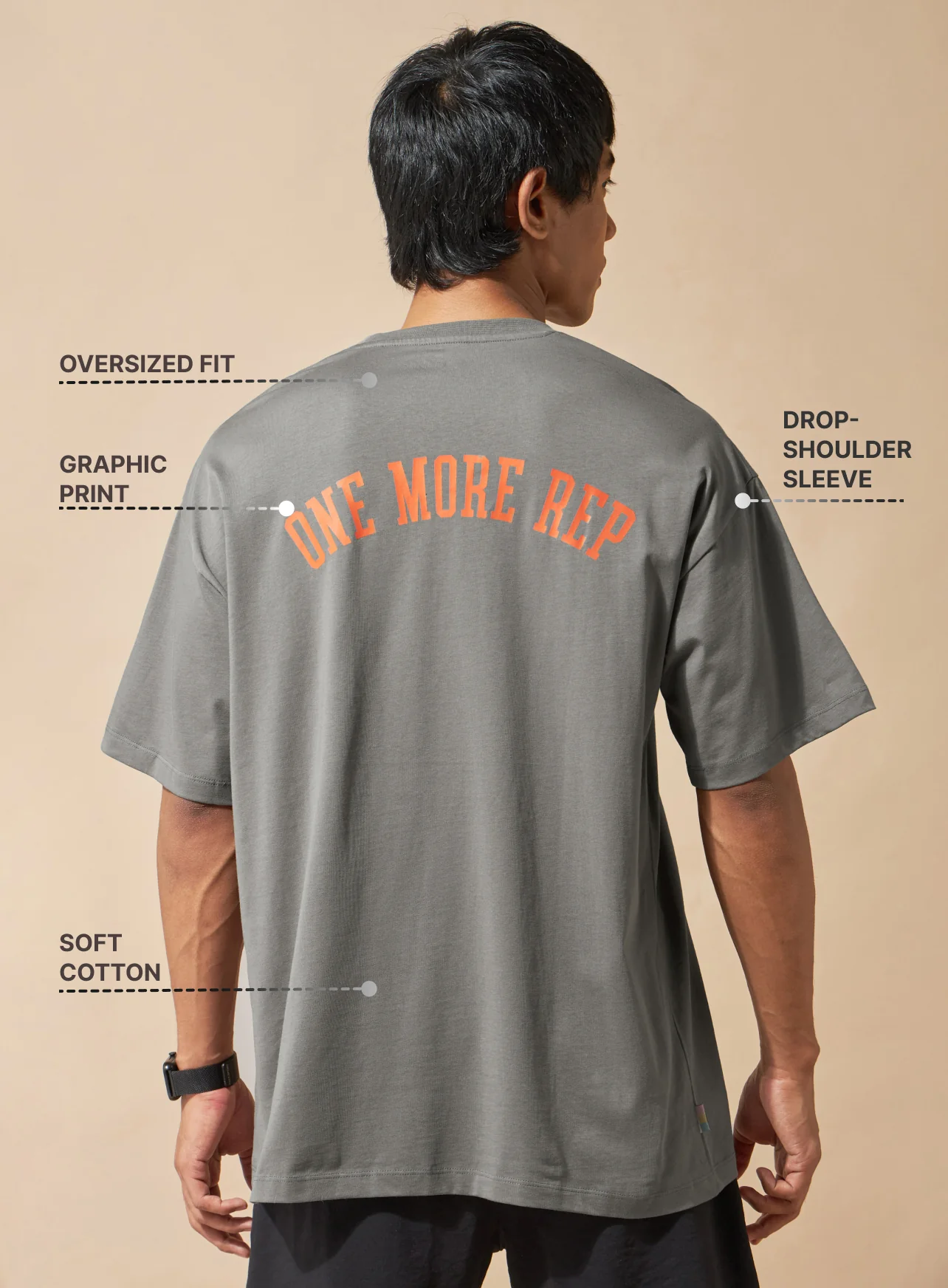 One More Rep Back Printed T-shirt - Image 5
