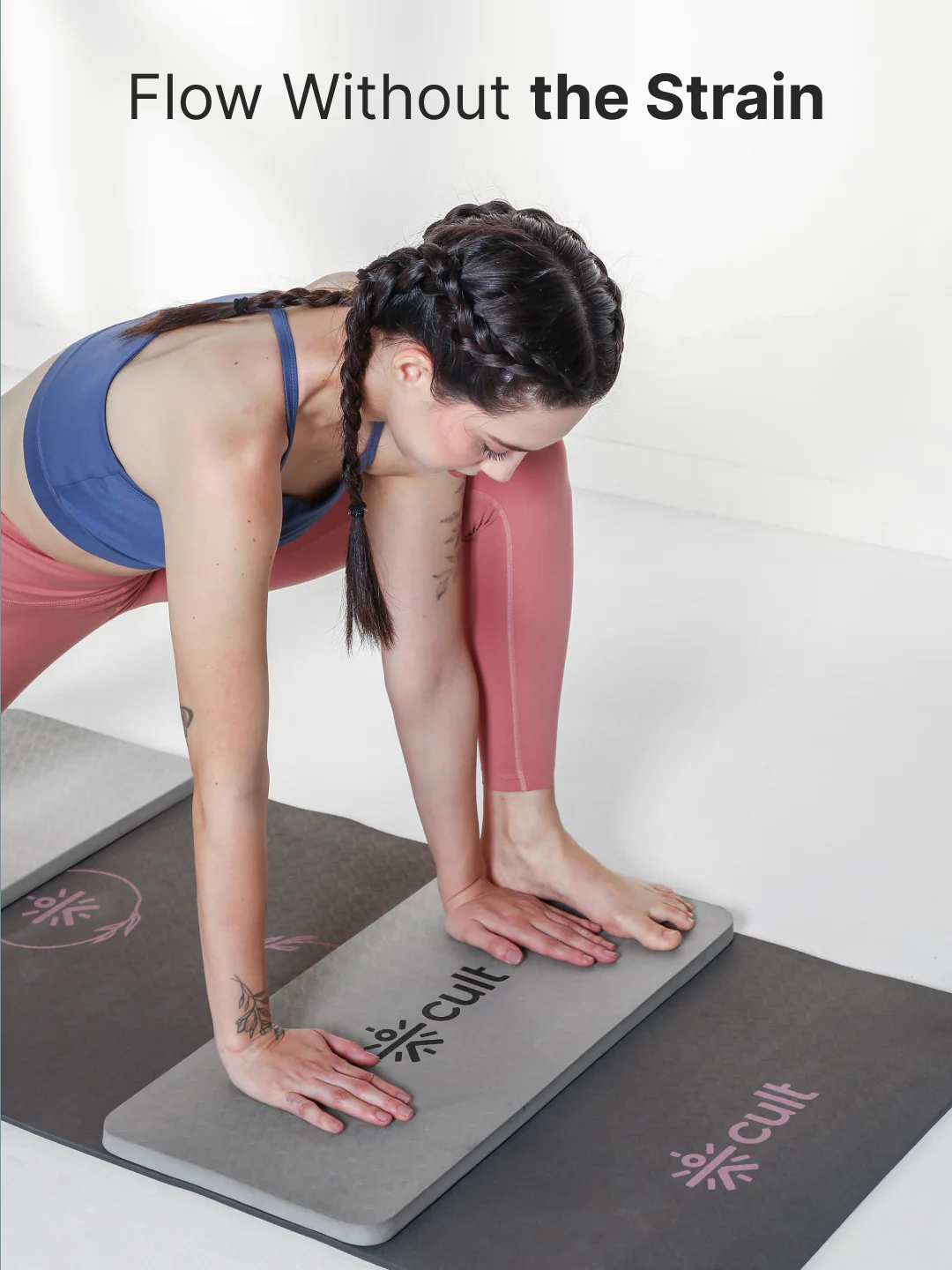 Pack of 2 EVA Yoga Knee Pads 20mm Grey  Non-Toxic, Anti-Skid & Durable - Image 2