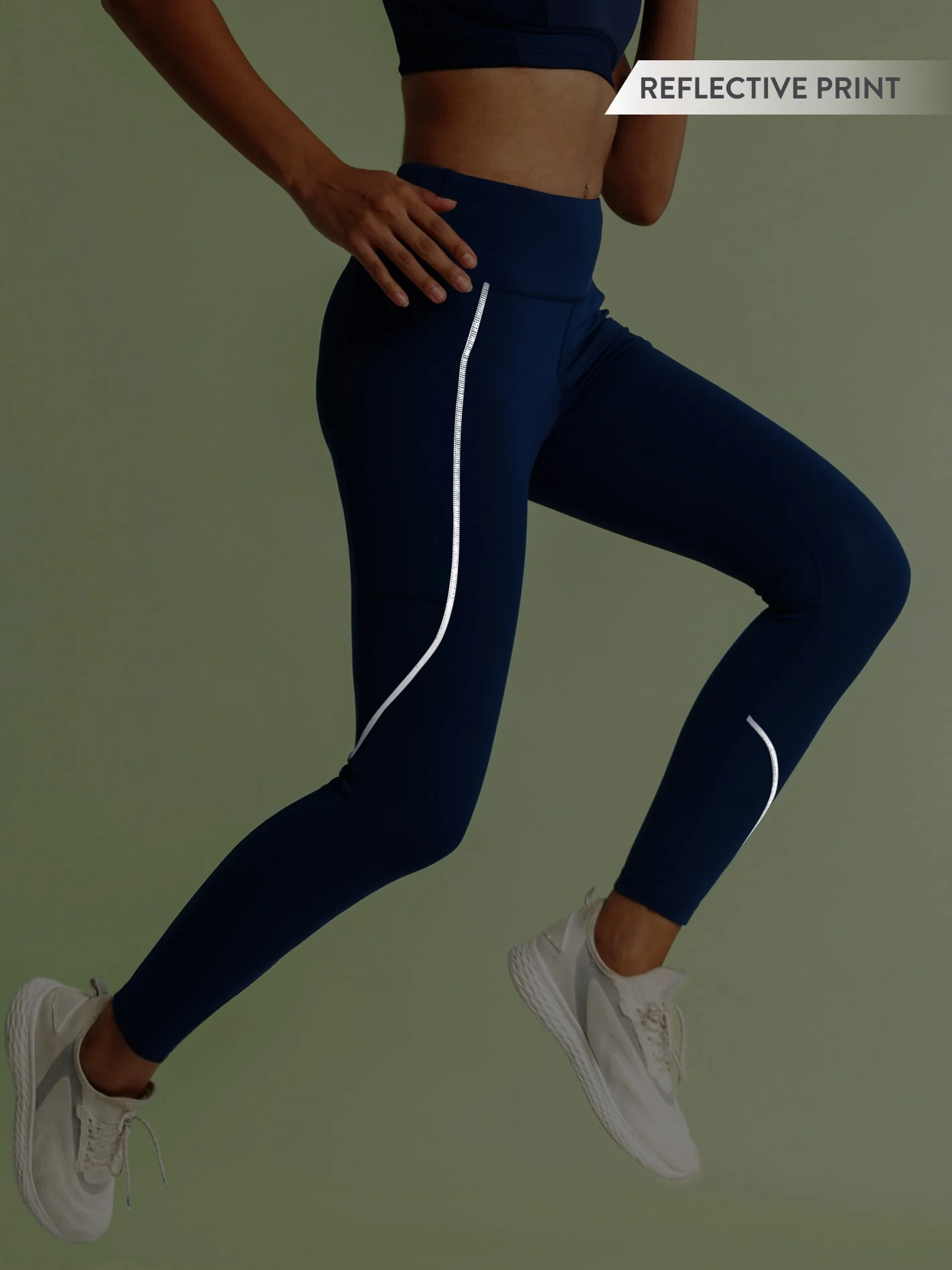 Panelled High Waist Running Tights - Image 19