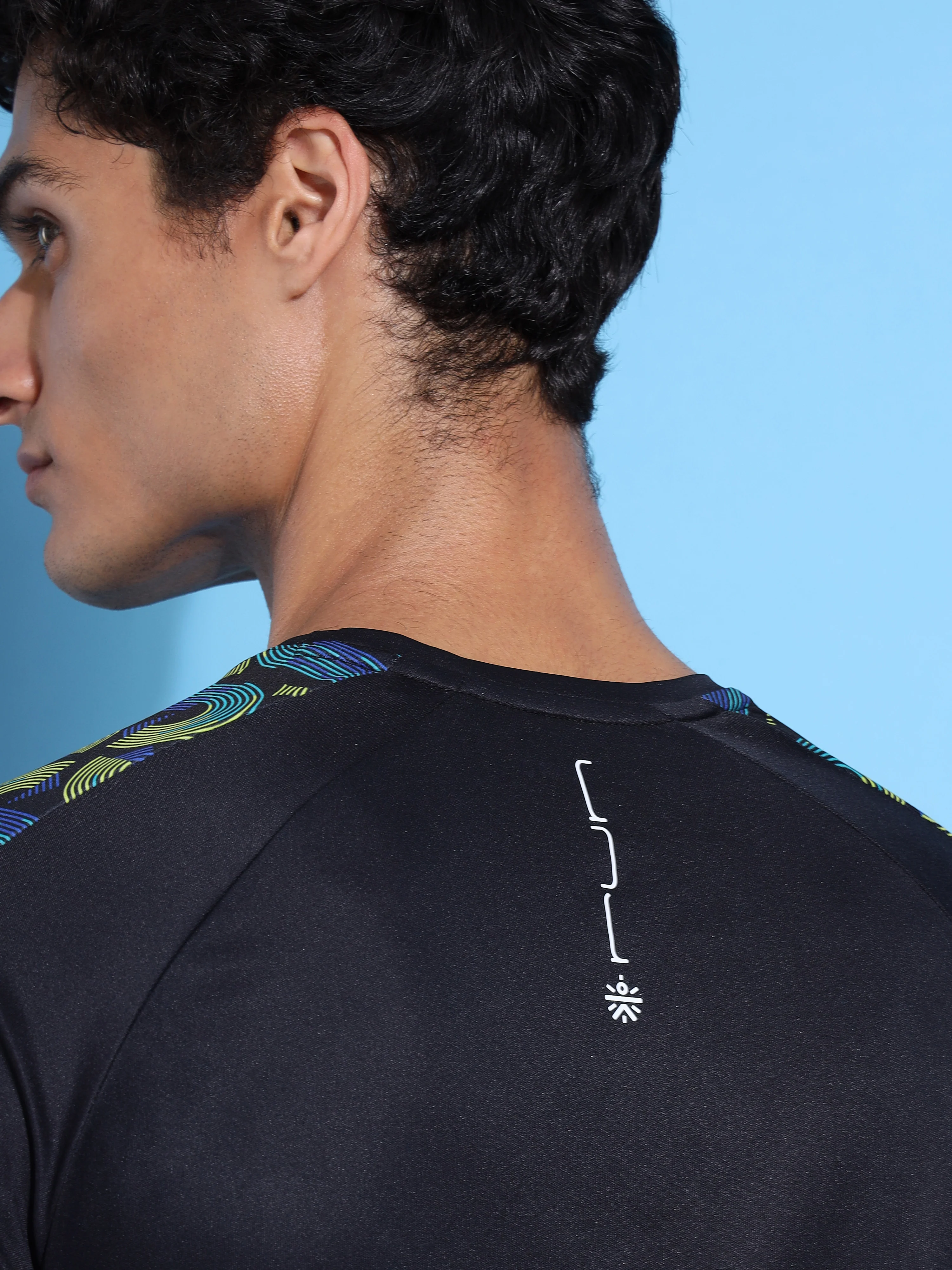 Panelled T-shirt with Sleeve Taping - Image 5
