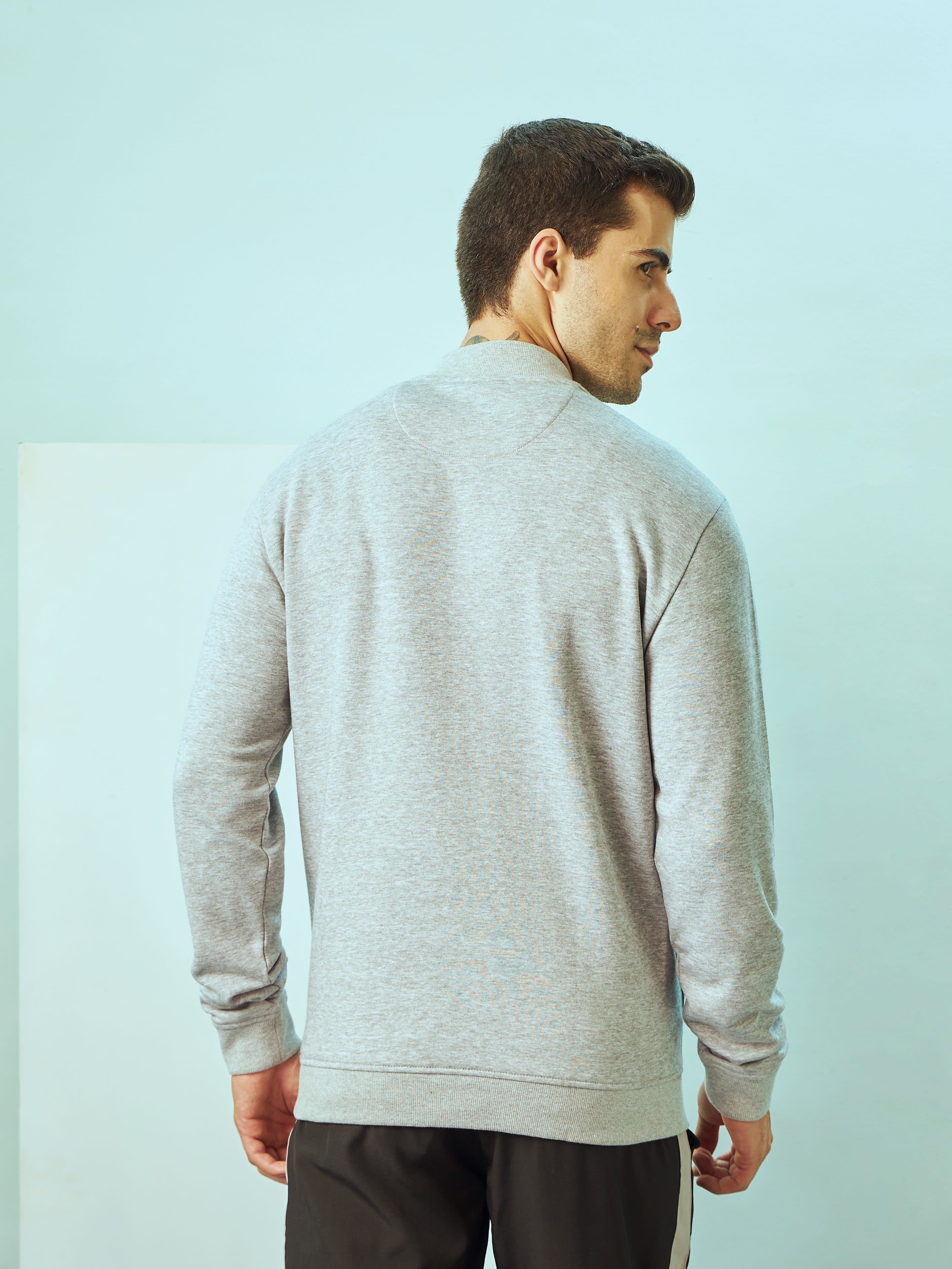 Panelled Zip-Front Sweatshirt - Image 4