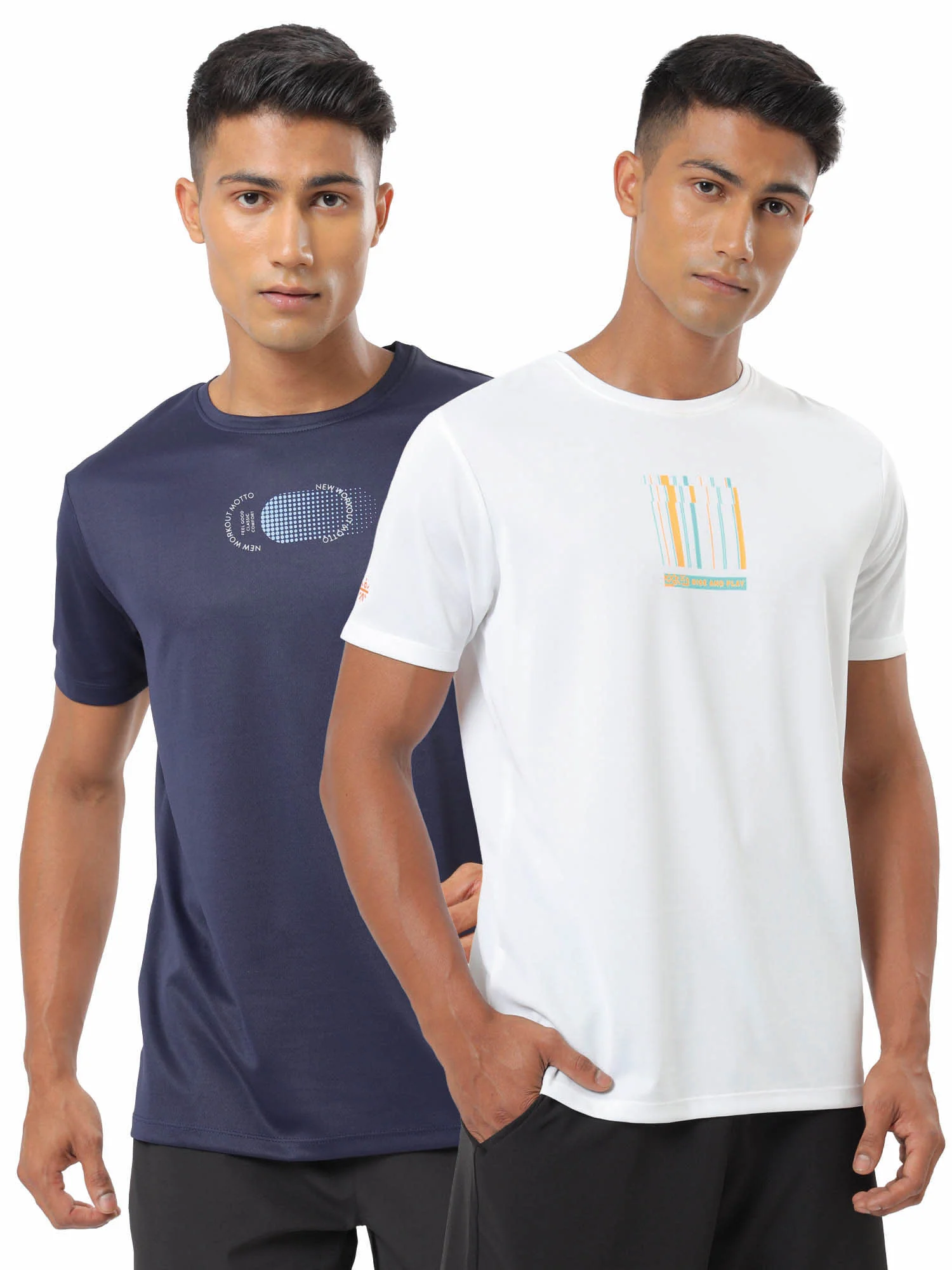 Performance T-shirt with Minimal Graphic Pack of 2 - Image 8