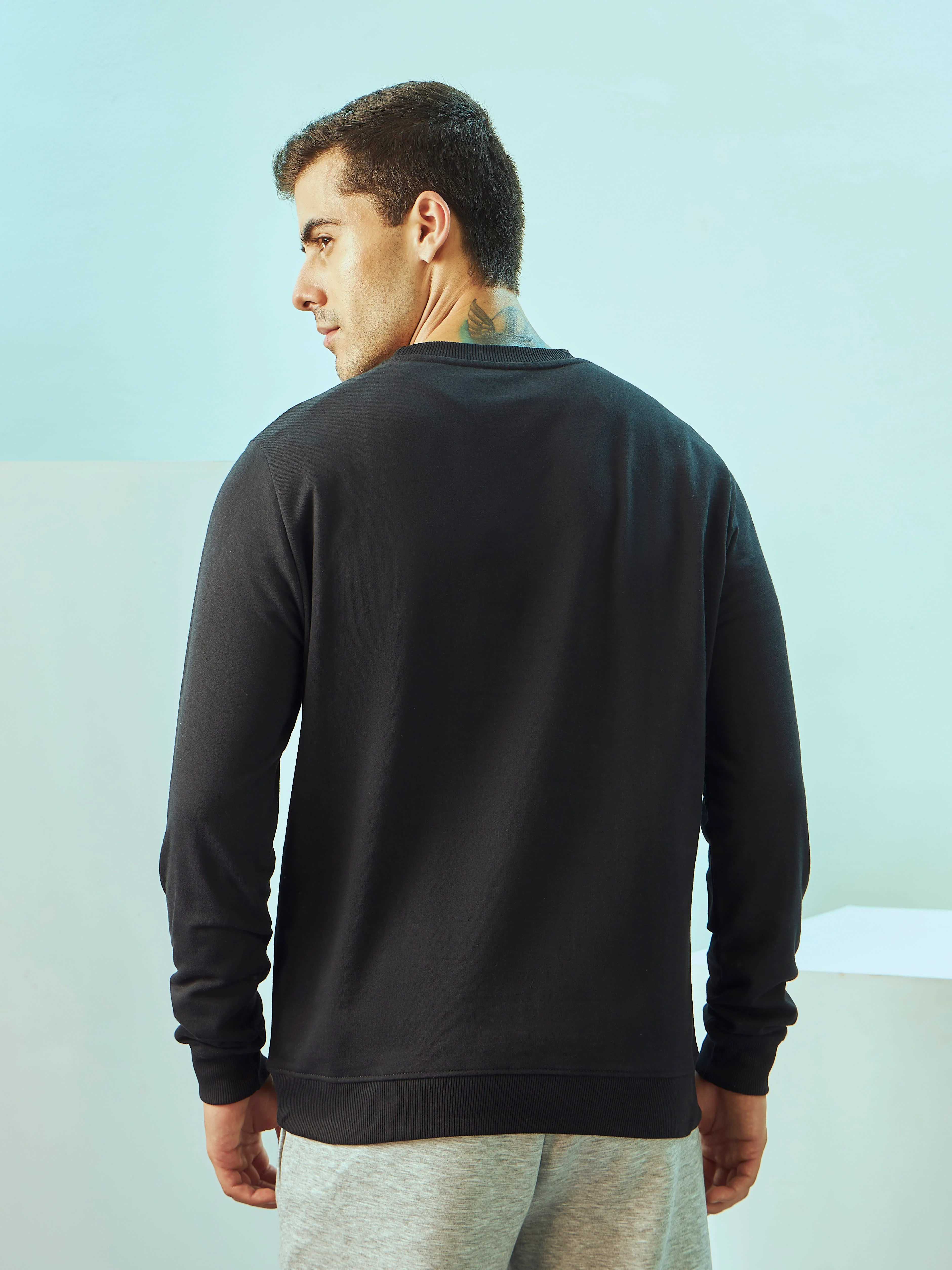 Placement Print Sweatshirt with Pockets - Image 4