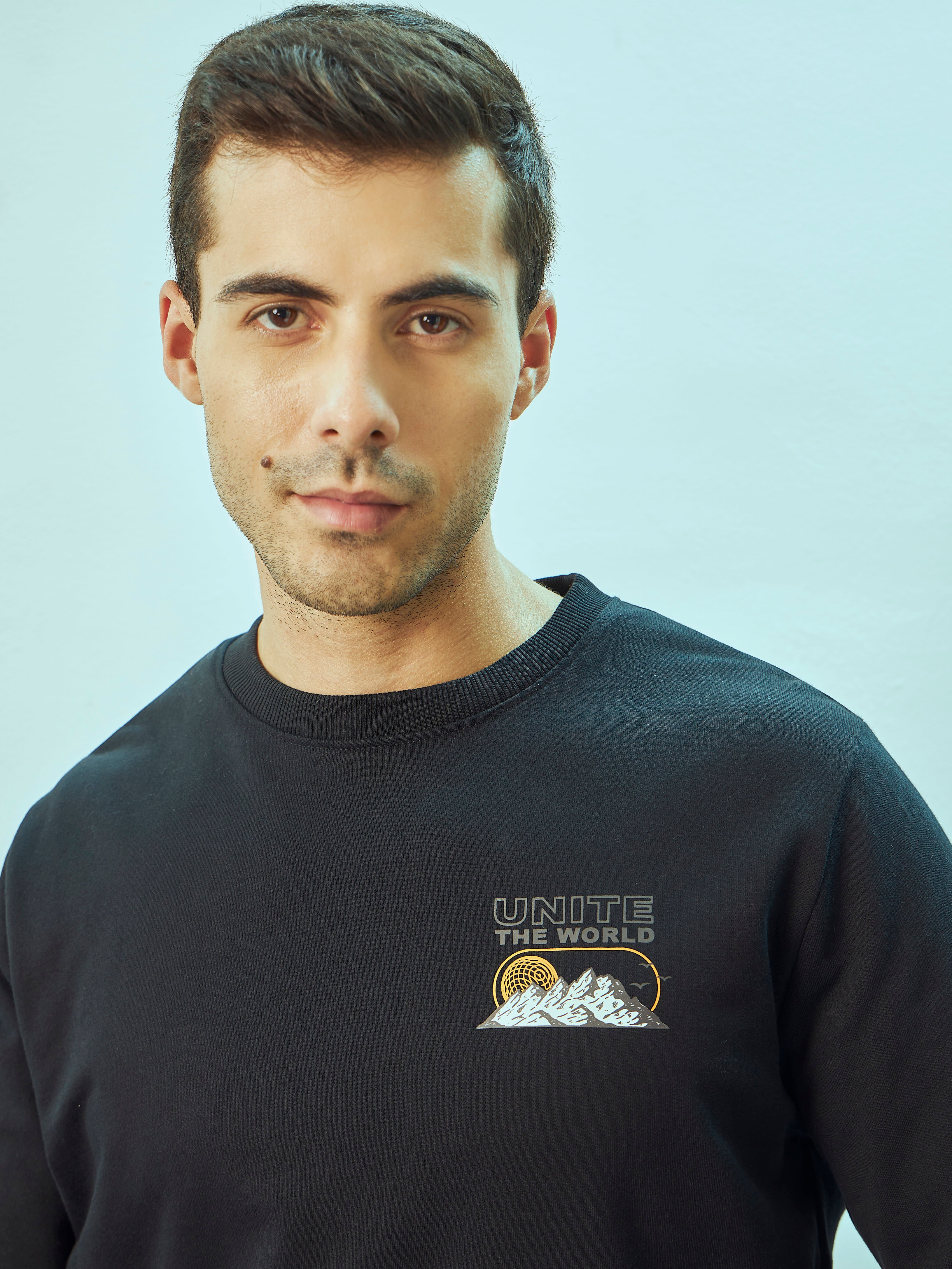 Placement Print Sweatshirt with Pockets - Image 6