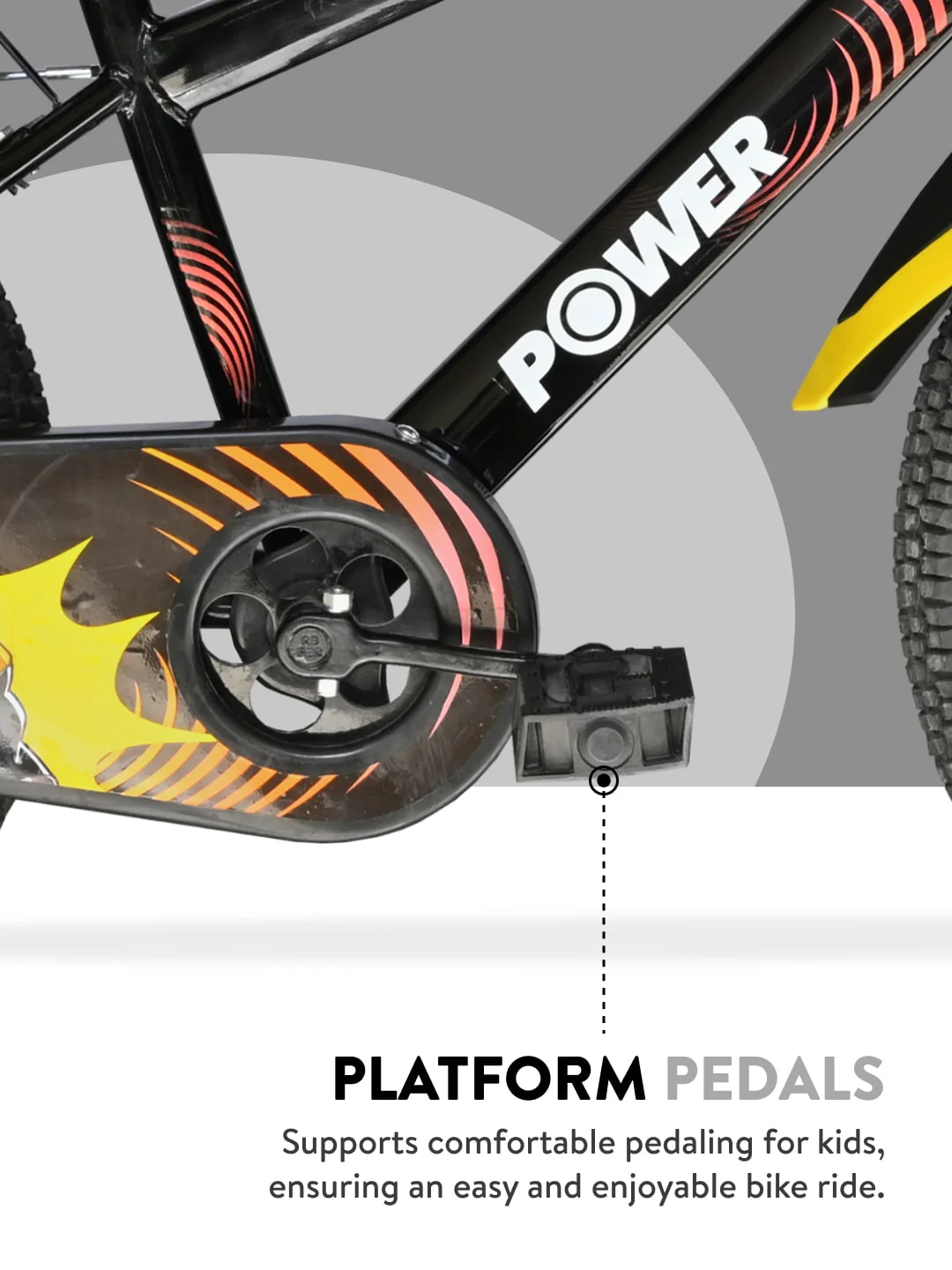 Power 20T Black Steel Kids Bike with Single Wall Rim, Rigid Fork and Free Trainer Sessions and Cycling Event - Image 8