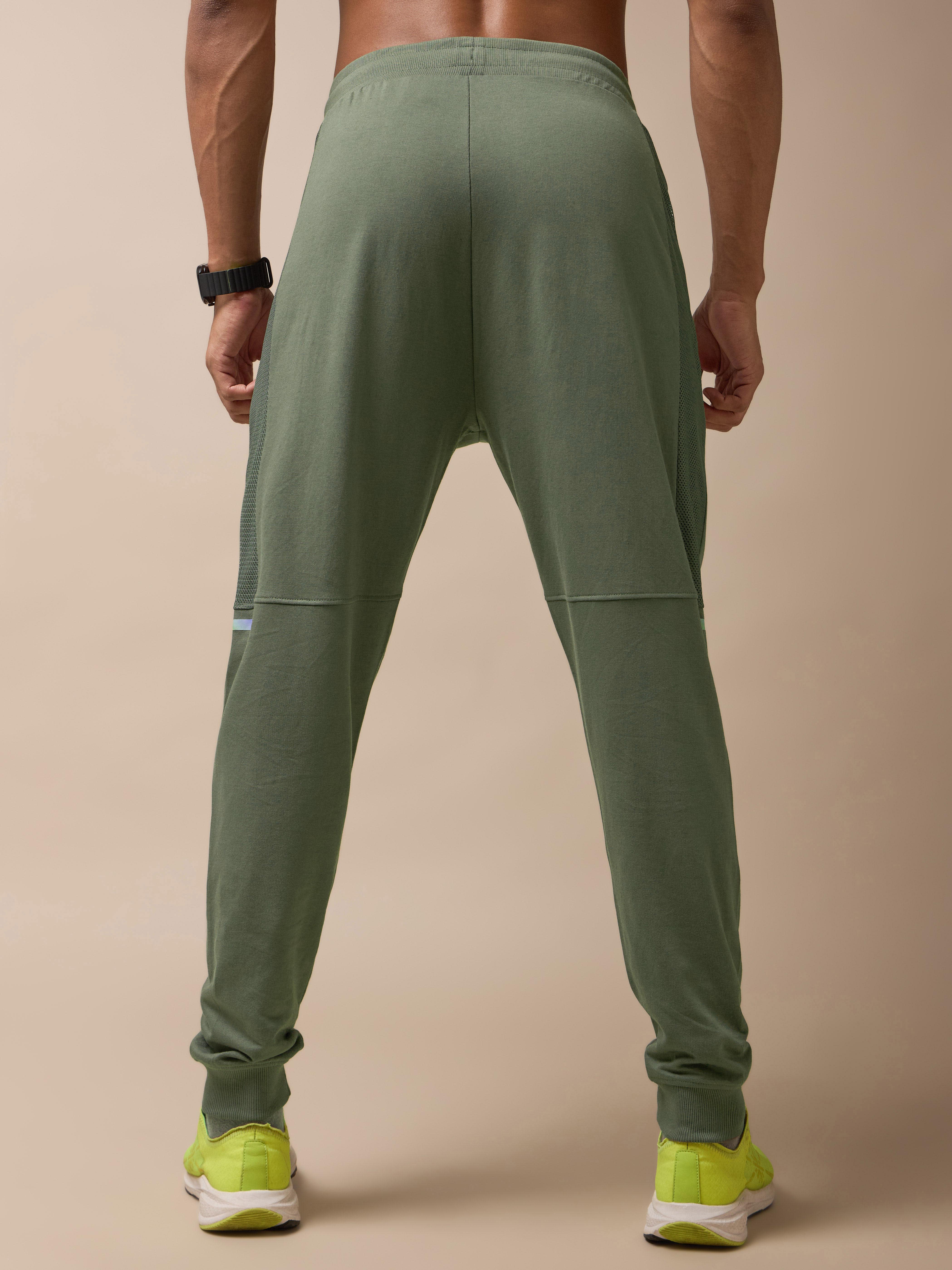 Men Olive Power Joggers - Image 6