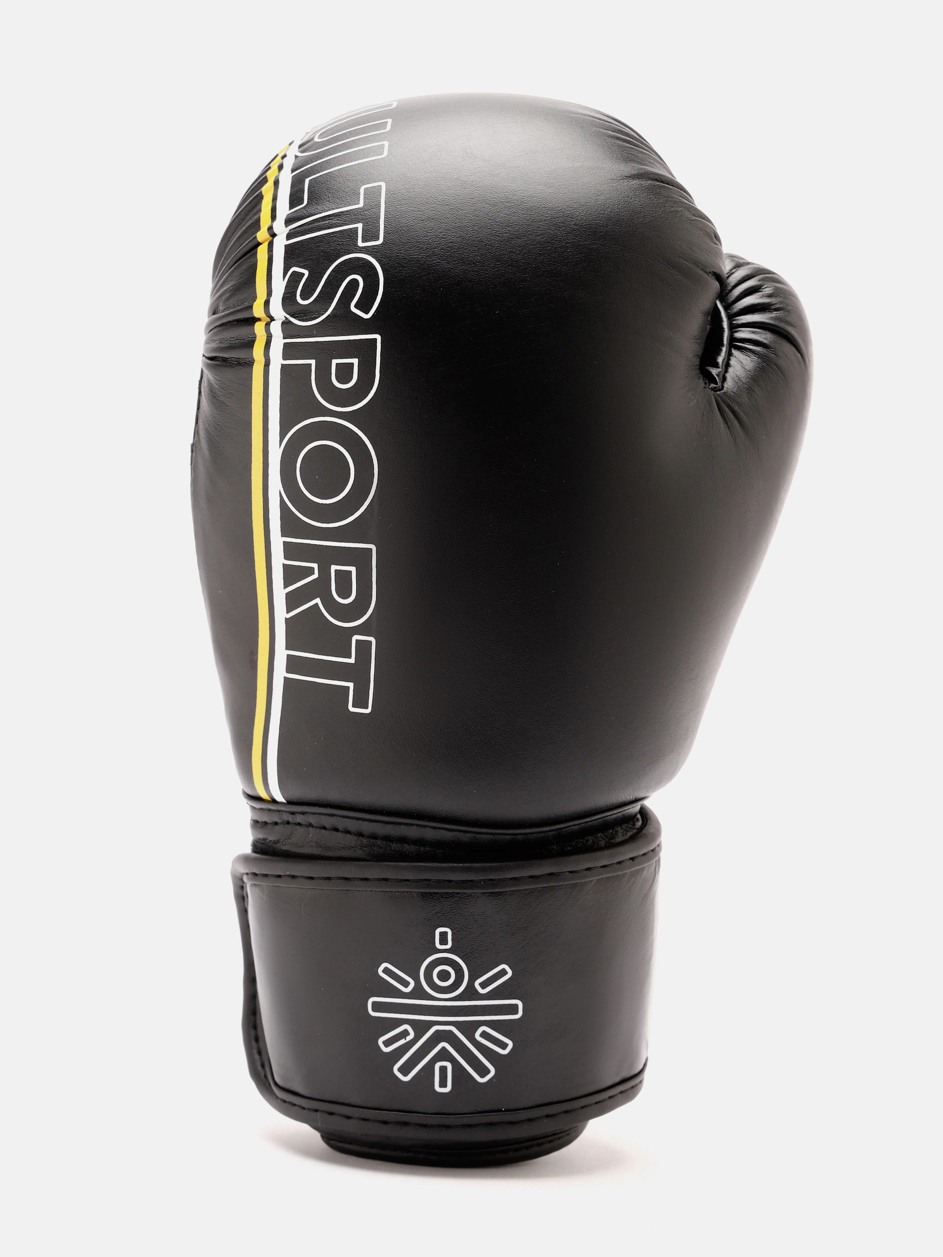 cult Premium Leather Boxing Gloves for Men & Women Foam Padding Thickness 35 mm Punching Bag Gloves for Boxing, Training, Kickboxing, Muay Thai, MMA Boxing Gloves Black & Yellow - Image 3