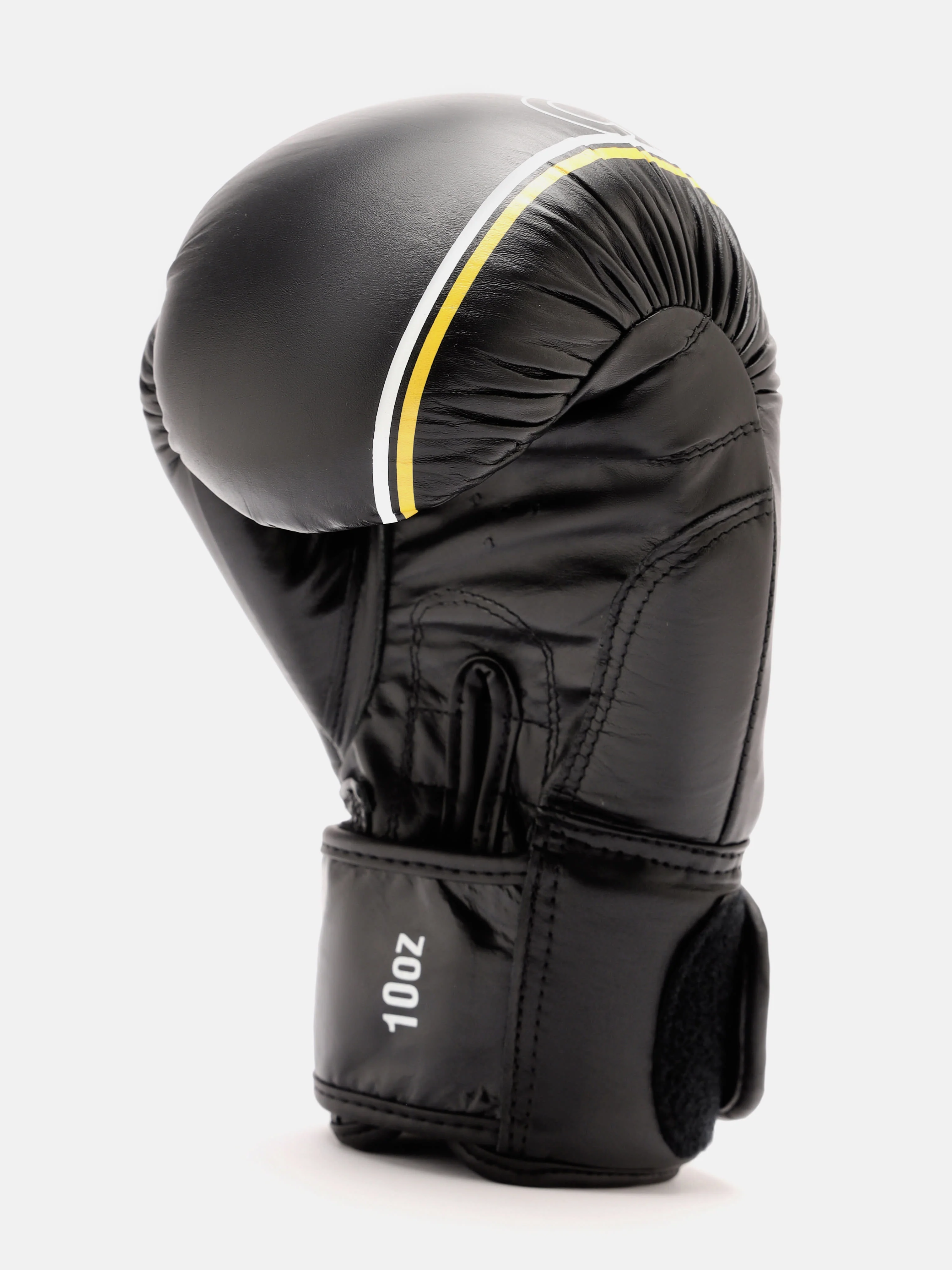 cult Premium Leather Boxing Gloves for Men & Women Foam Padding Thickness 35 mm Punching Bag Gloves for Boxing, Training, Kickboxing, Muay Thai, MMA Boxing Gloves Black & Yellow - Image 5