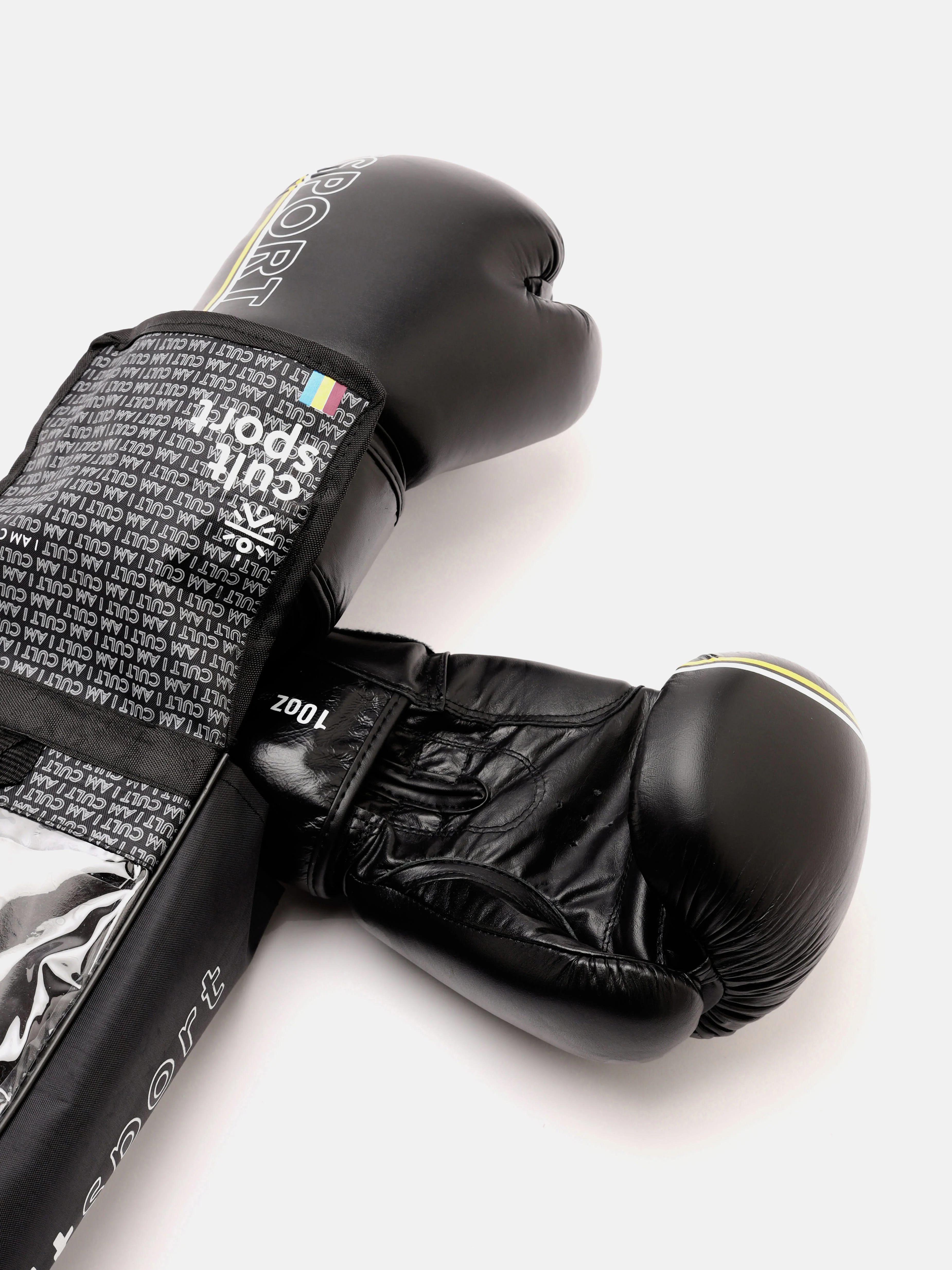 cult Premium Leather Boxing Gloves for Men & Women Foam Padding Thickness 35 mm Punching Bag Gloves for Boxing, Training, Kickboxing, Muay Thai, MMA Boxing Gloves Black & Yellow - Image 7