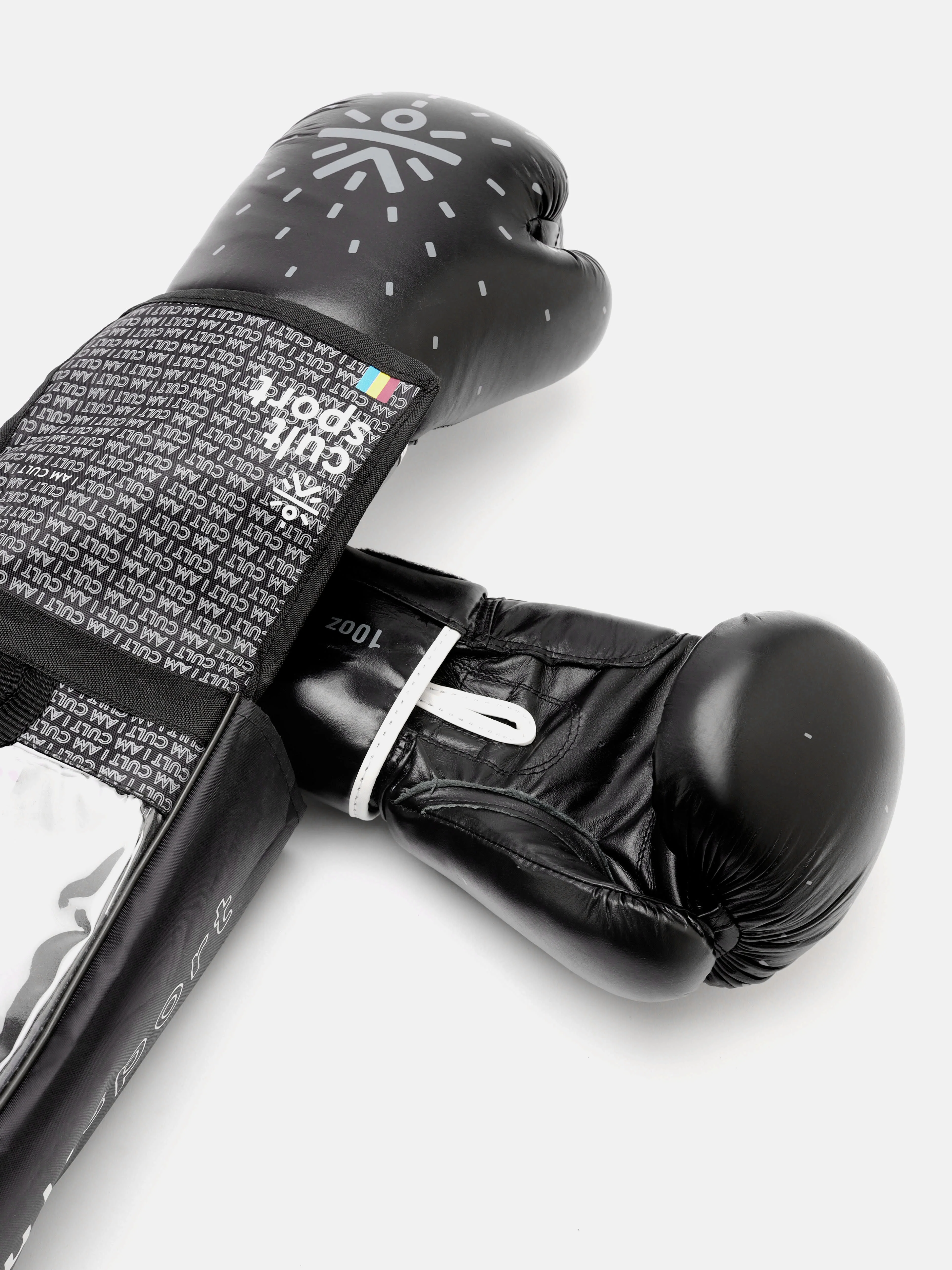 cult Premium Leather Boxing Gloves for Men & Women Foam Padding Thickness 35 mm Punching Bag Gloves for Boxing, Training, Kickboxing, Muay Thai, MMA Boxing Gloves Black & White - Image 7
