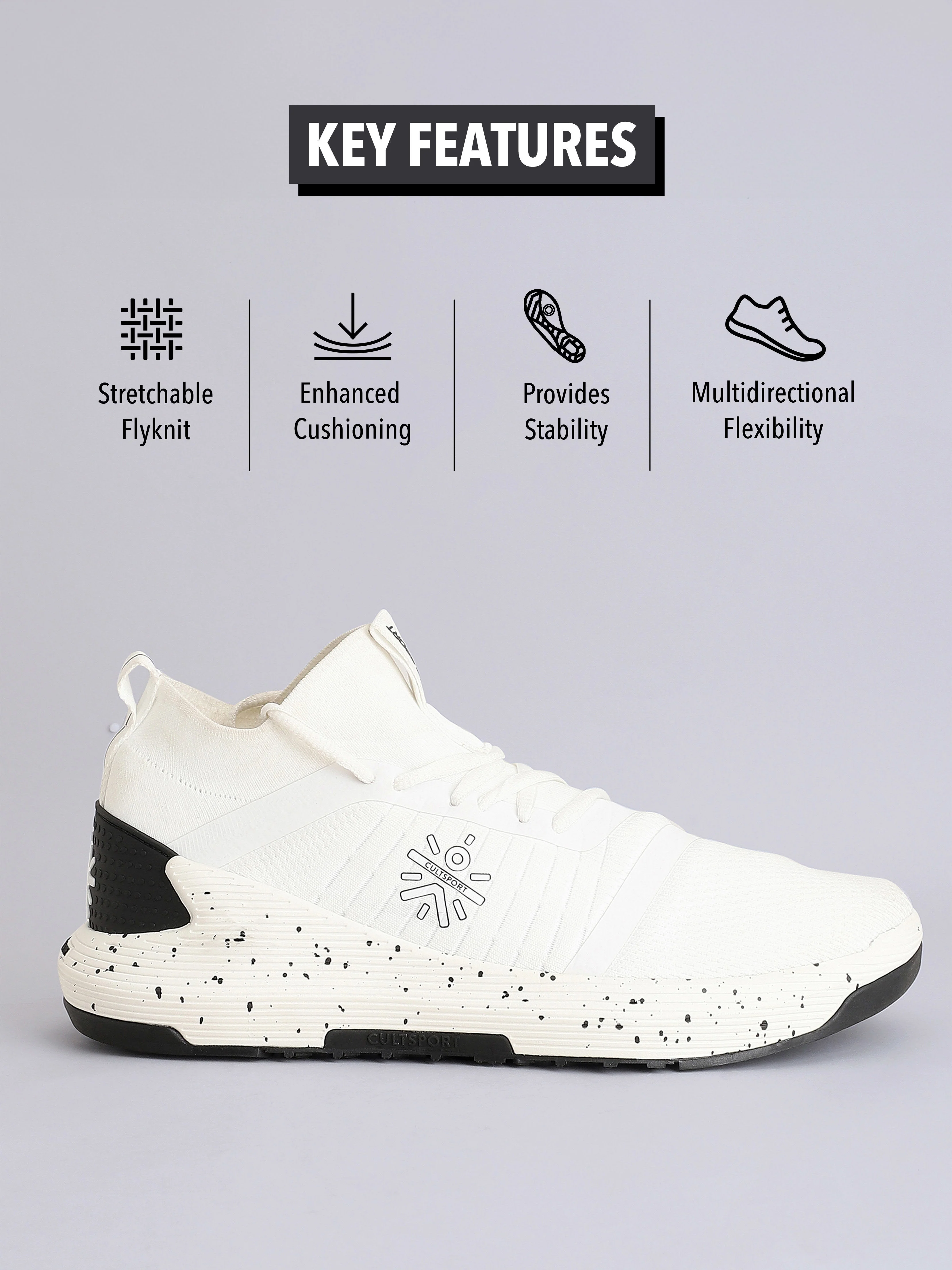 cult Pro-Train Men Training Shoes - White - Image 3