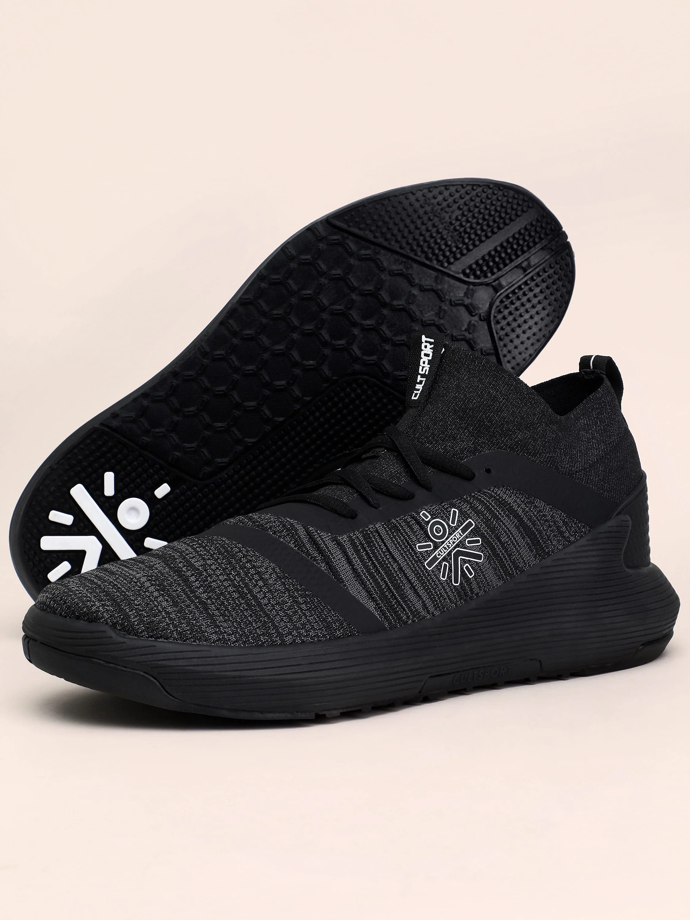 cult Pro-Train Men Training Shoes - Grey/Black - Image 4