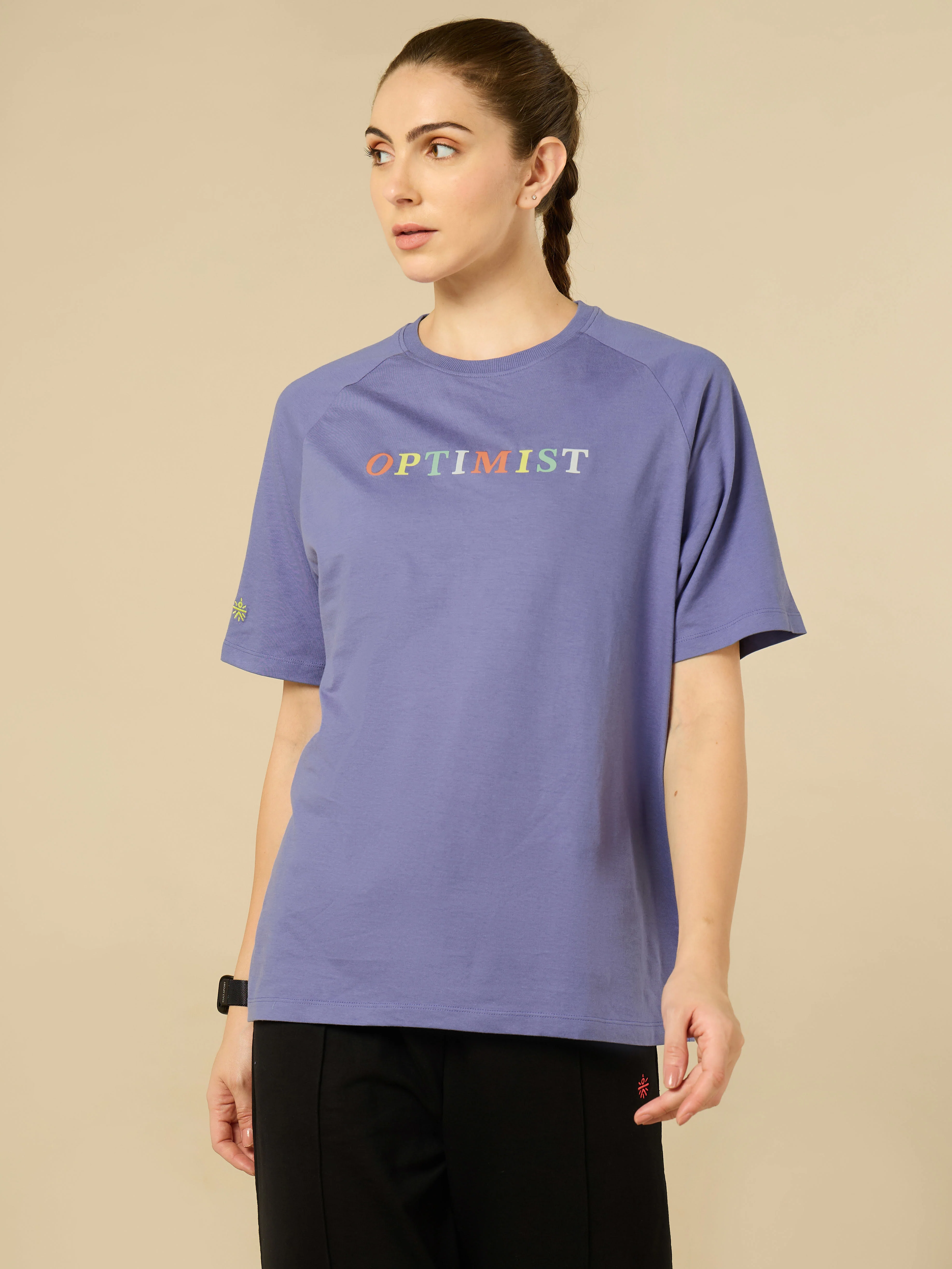 Purple Optimist Printed T-shirt - Image 3