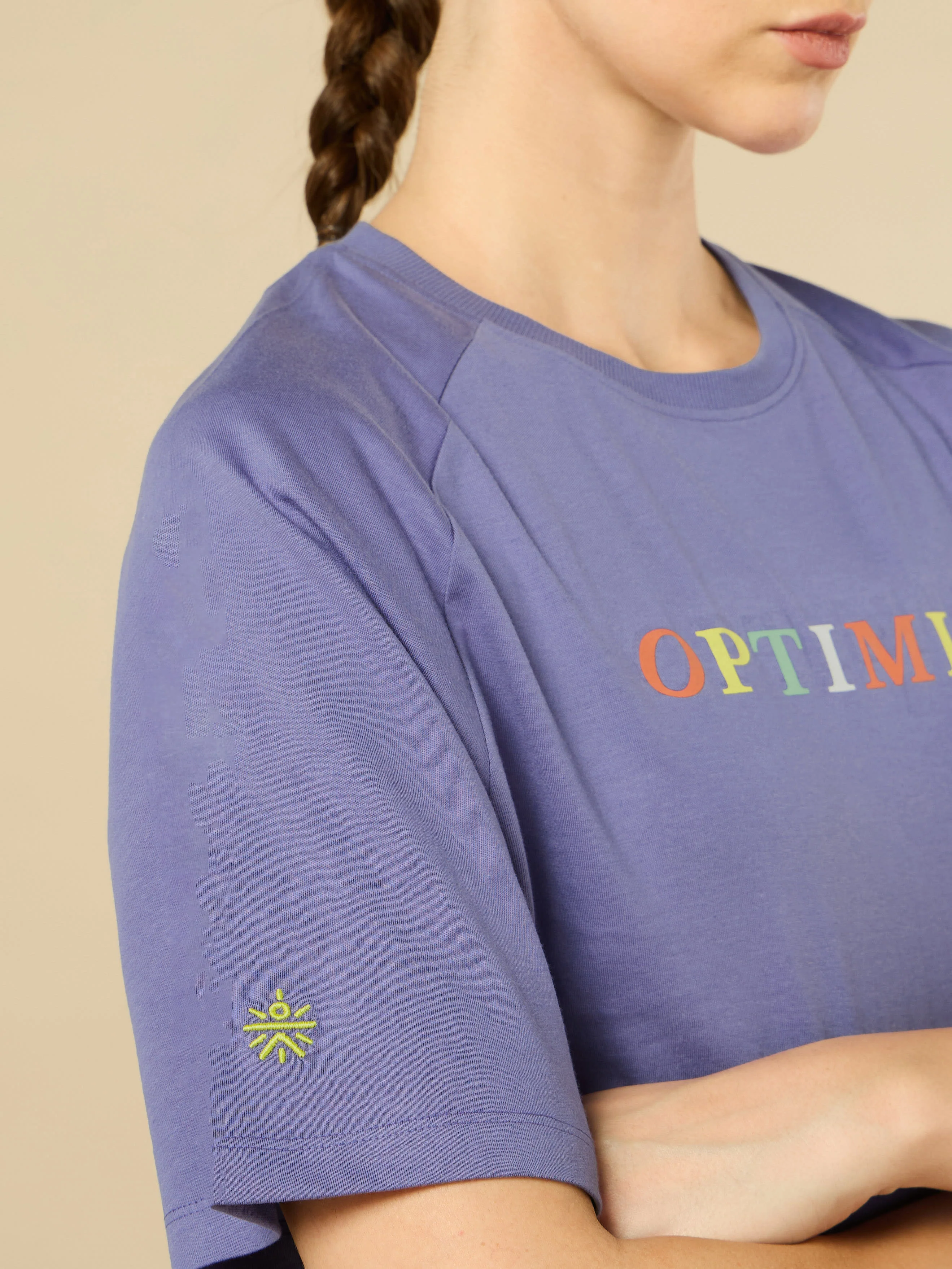Purple Optimist Printed T-shirt - Image 7