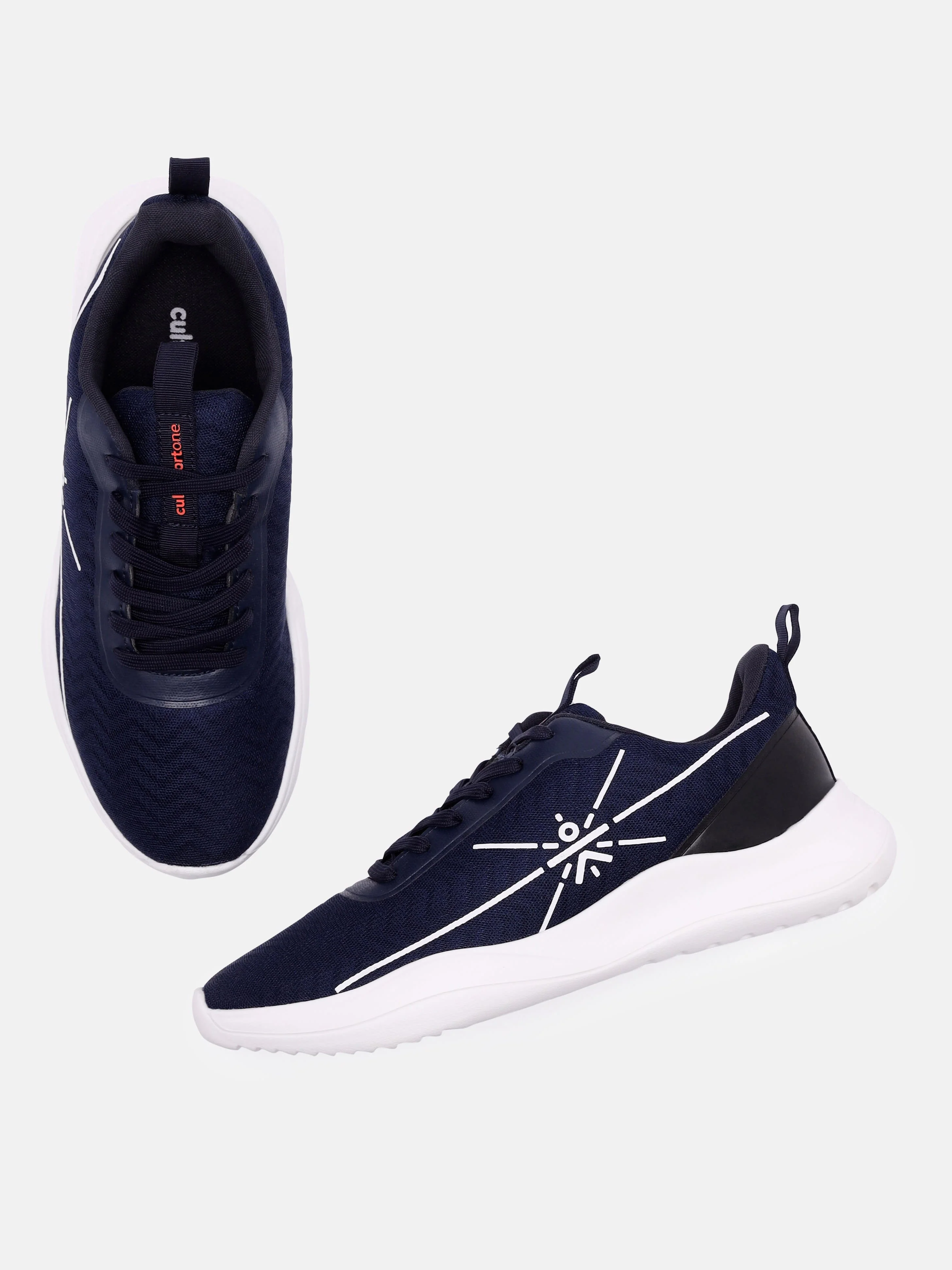 cult Racer Men Running Shoes - Navy Blue/Black - Image 2
