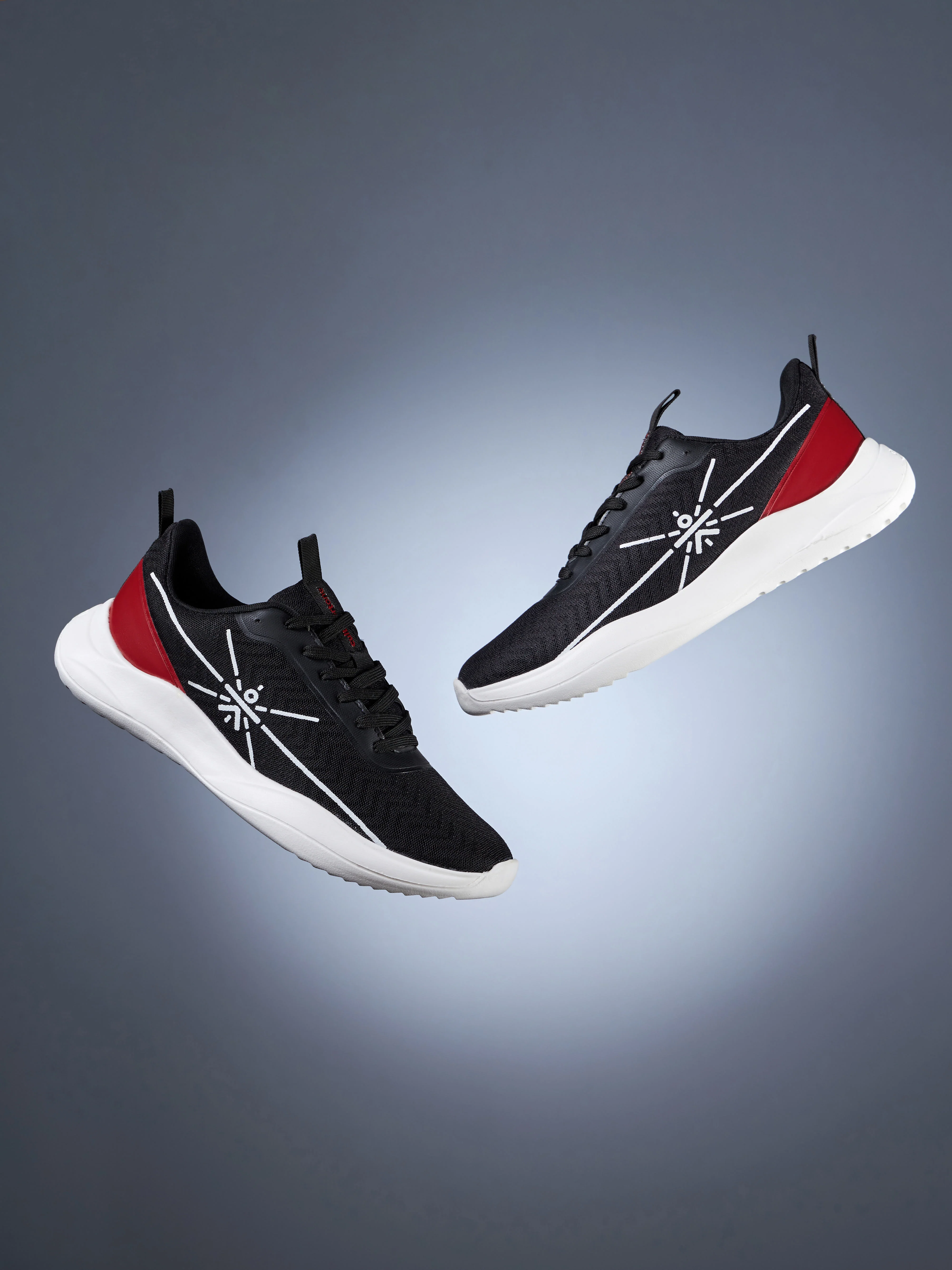 cult Racer Men Running Shoes - Black/Red - Image 3