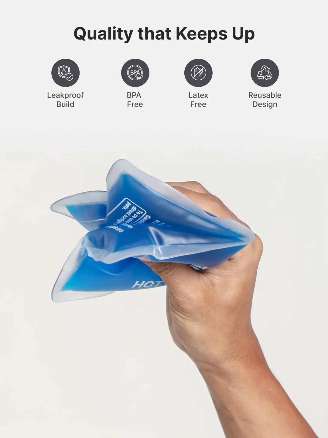 Reusable Hot & Cold Gel Pack of 2 Flexible Pain Relief for Cramps, Swelling, Injuries, Neck, Back & Joint Recovery - Image 3