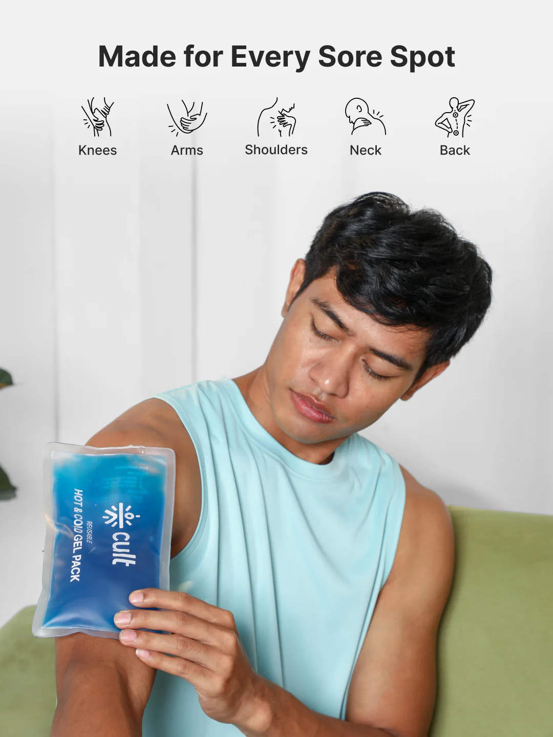 Reusable Hot & Cold Gel Pack of 2 Flexible Pain Relief for Cramps, Swelling, Injuries, Neck, Back & Joint Recovery - Image 6