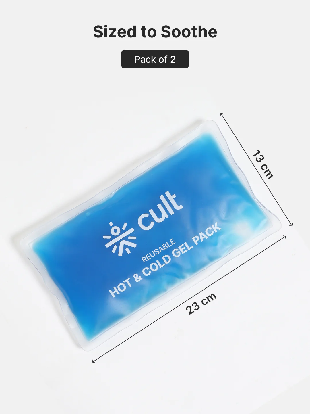 Reusable Hot & Cold Gel Pack of 2 Flexible Pain Relief for Cramps, Swelling, Injuries, Neck, Back & Joint Recovery - Image 7