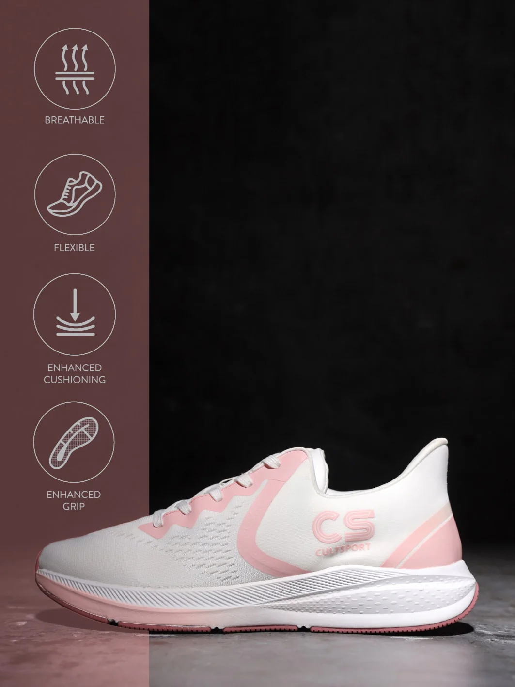 cult Dazsh Women Running Shoes - White - Image 3