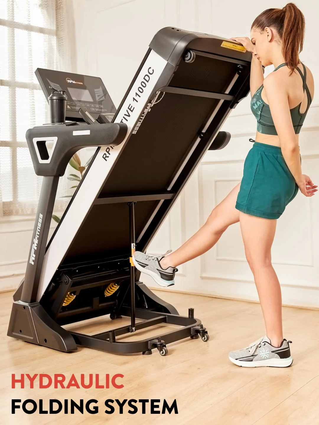 RPM Active1100DC 6 HP Peak Treadmill | 15-level Auto-Incline | Max Weight-140kg | Max Speed-18kmph (with 6 Months extended warranty) - Image 3