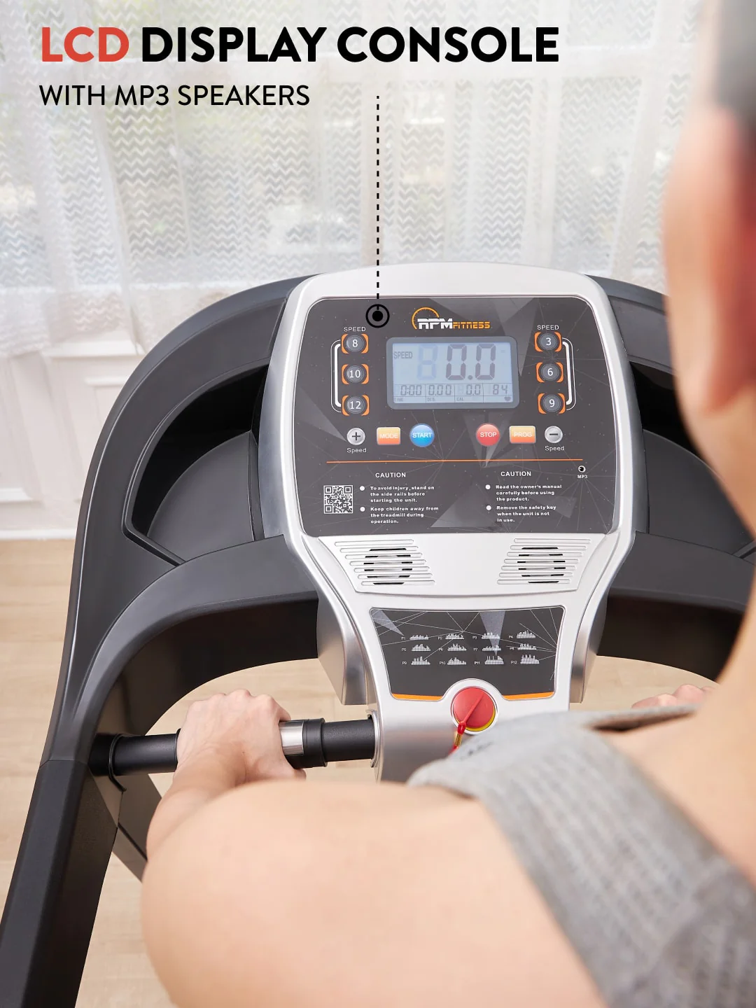 RPM2000 3.5HP DC Treadmill | 3-level Manual-Incline | Max Weight-110kg | Max Speed-14kmph (with 6 months extended warranty) - Image 4