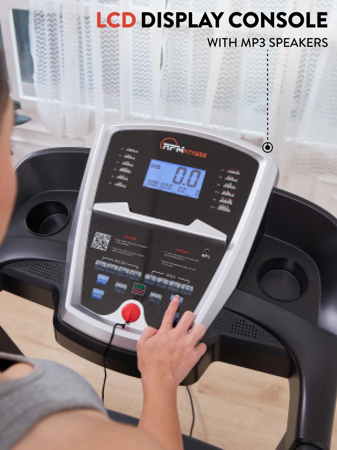 RPM4000 4.5 HP Peak Treadmill | 15-level Auto-Incline | Max Weight-110kg | Max Speed-16kmph (with 6 Months extended warranty) - Image 4