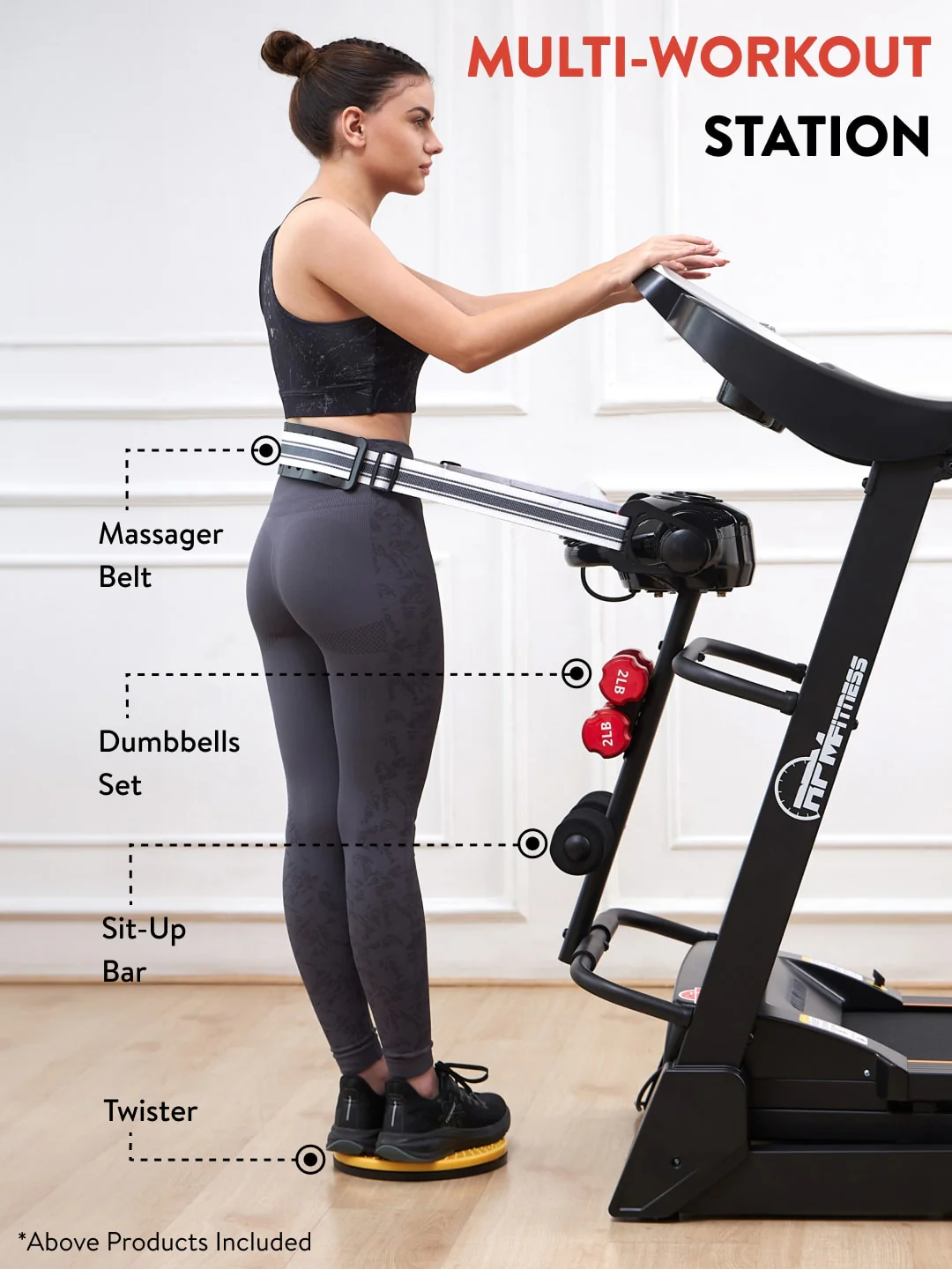 RPM5000 4.5HP DC Treadmill | 15-level Auto-Incline & Massager | Max Weight-110kg | Max Speed-16kmph (with 6 months extended warranty) - Image 6