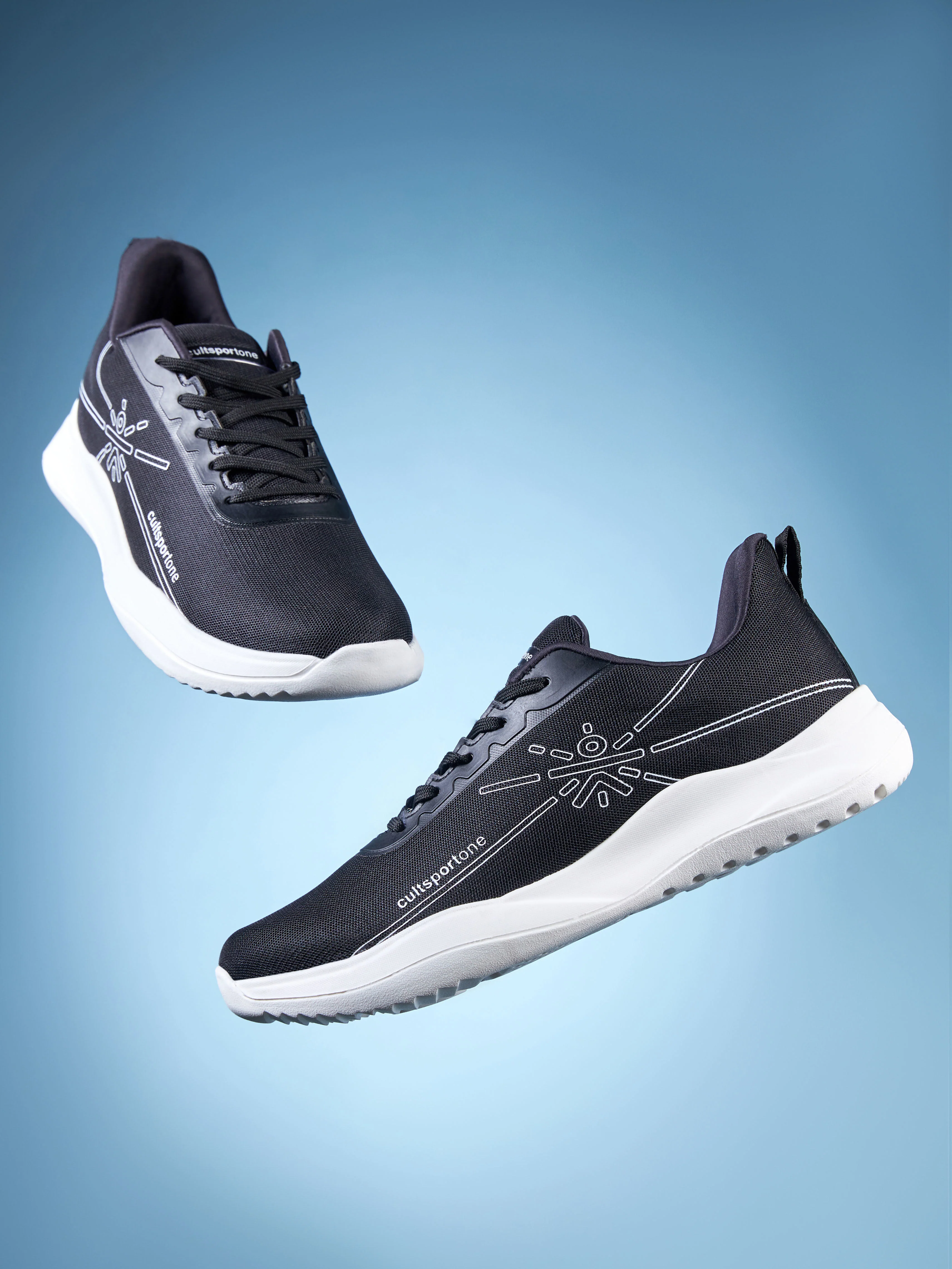 cult Rush Men Running Shoes - Black - Image 2