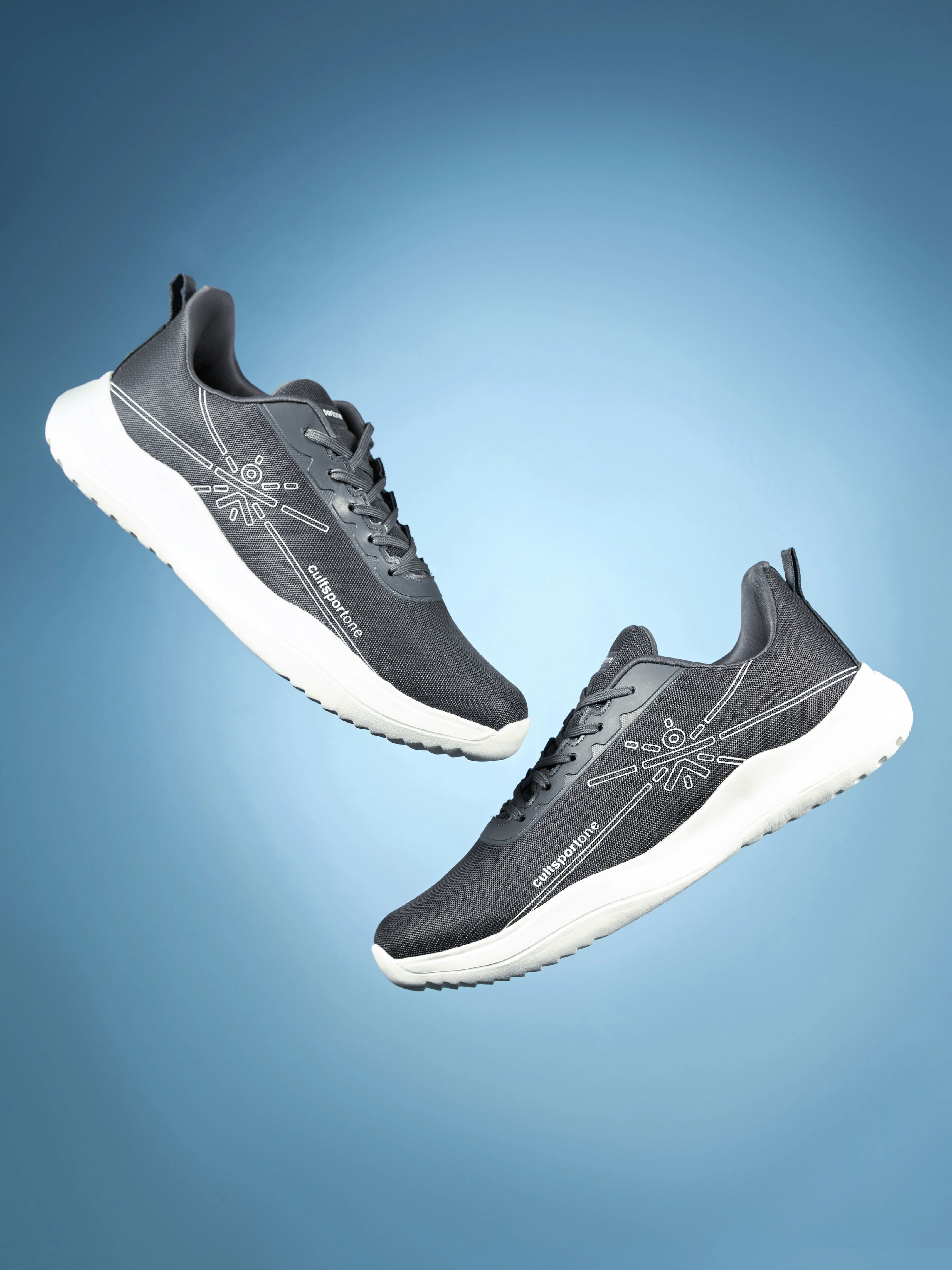 cult Rush Men Running Shoes - Dark Grey - Image 2