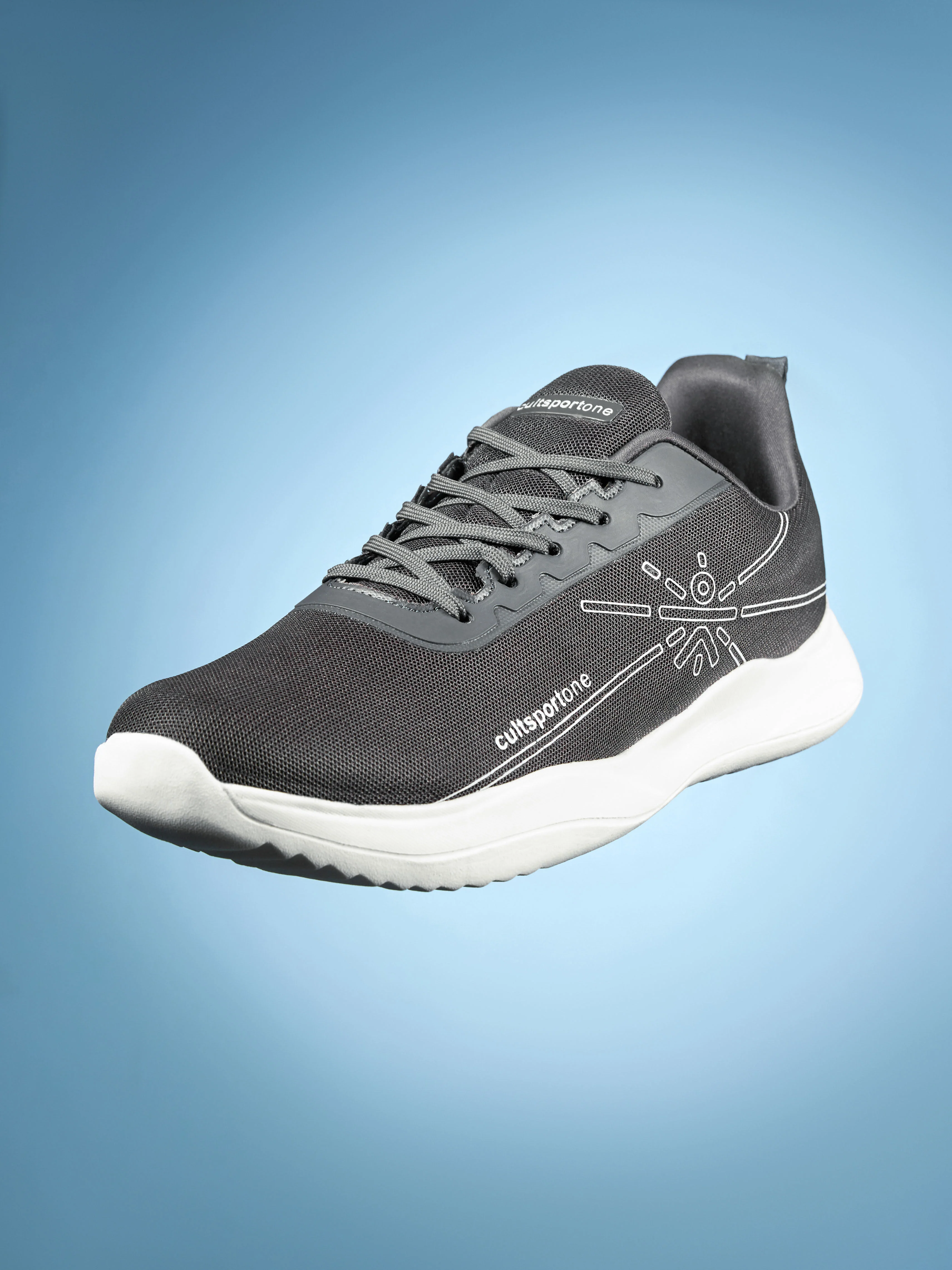 cult Rush Men Running Shoes - Dark Grey - Image 4