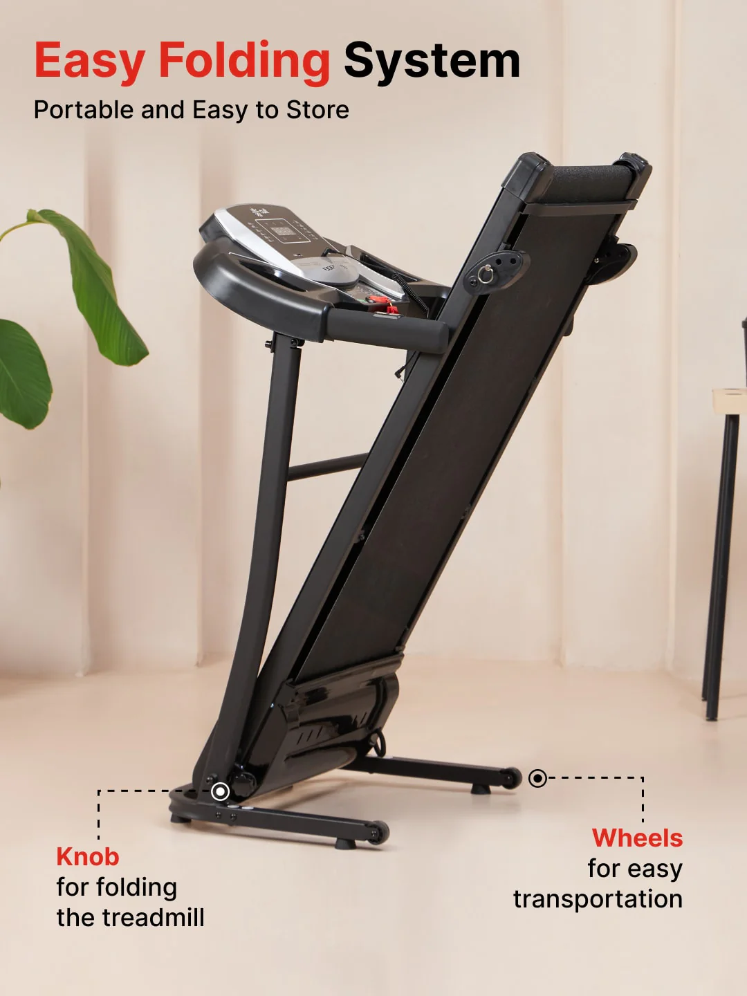 Cultrun S3.0 3HP Peak Treadmill | 3-level Manual-Incline | Max Weight-100kg | Max Speed-10kmph (with 6 months extended warranty) - Image 6