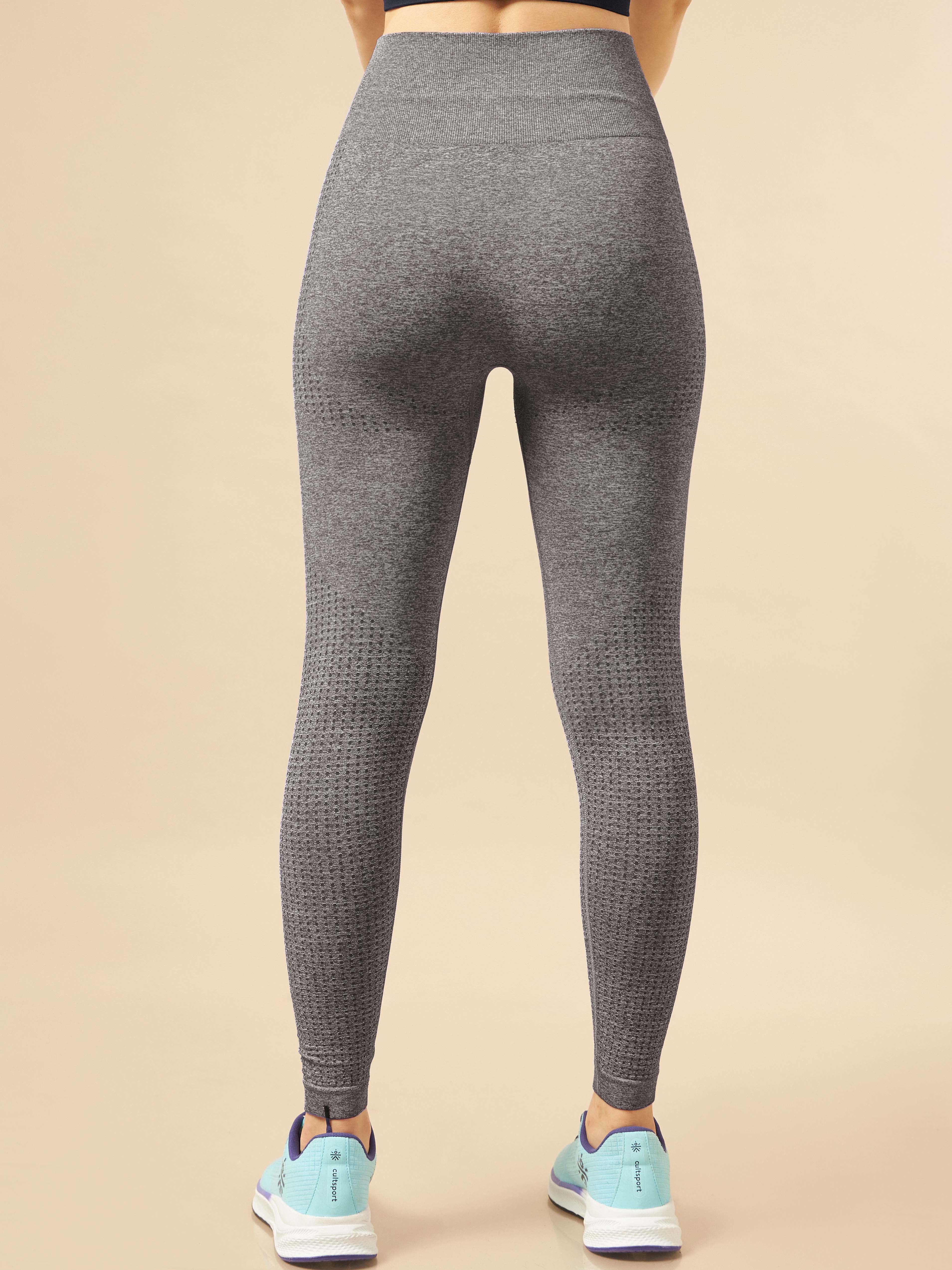 Dark Grey Seamless Contour Leggings - Image 6