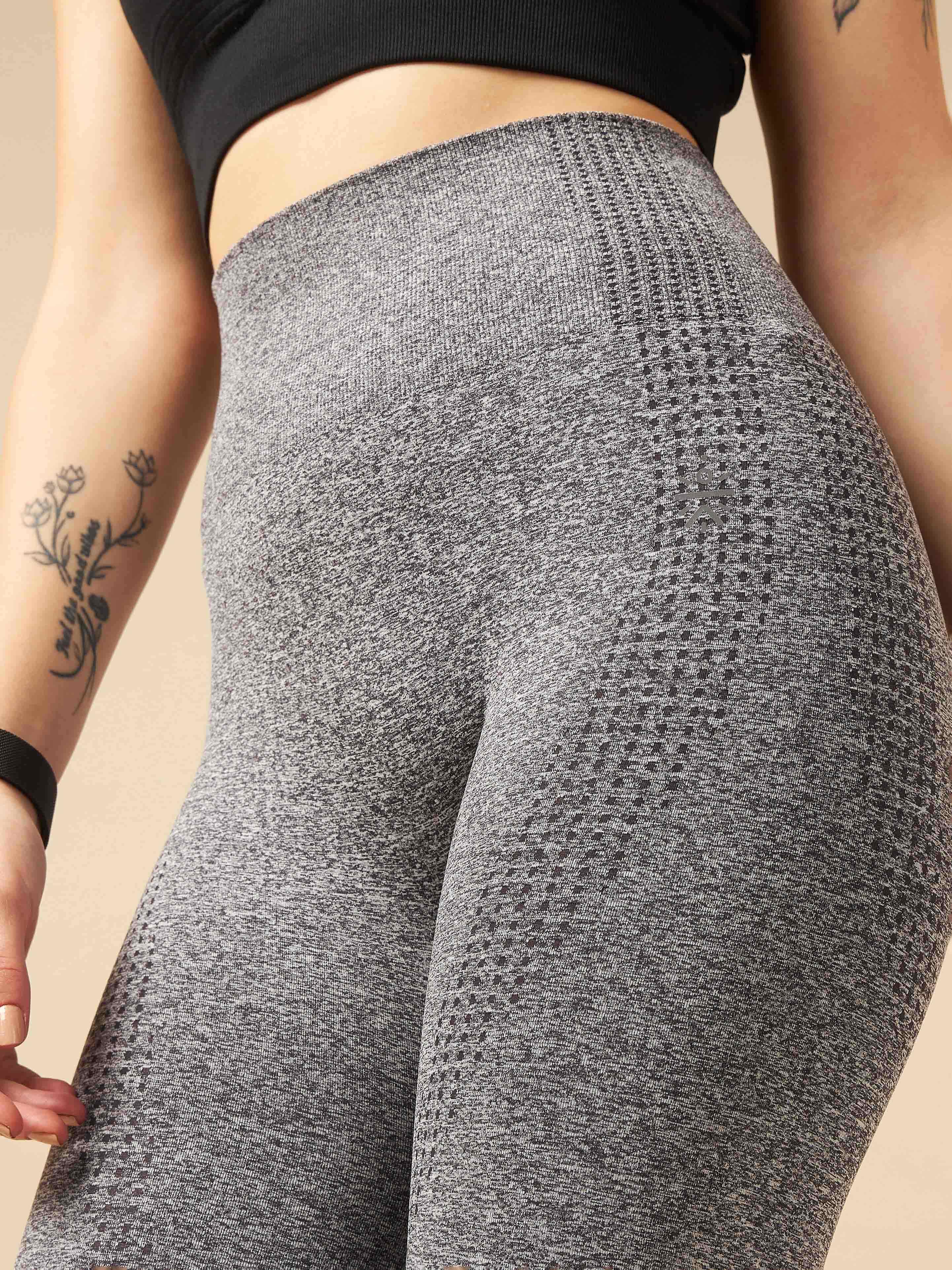Dark Grey Seamless Contour Leggings - Image 7