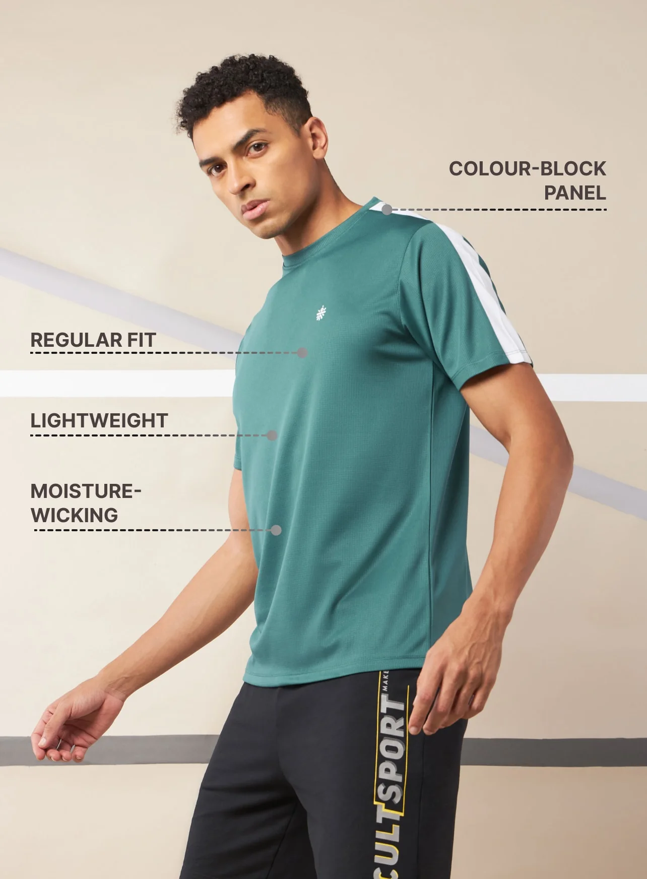 Shoulder Pop Active T-shirt - Image 5