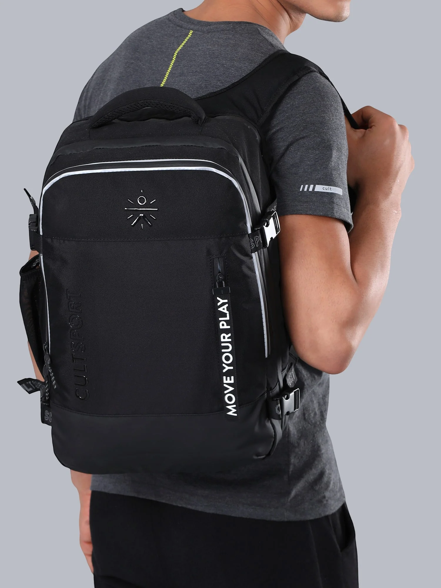 Signature Square Black Backpack - Image 9