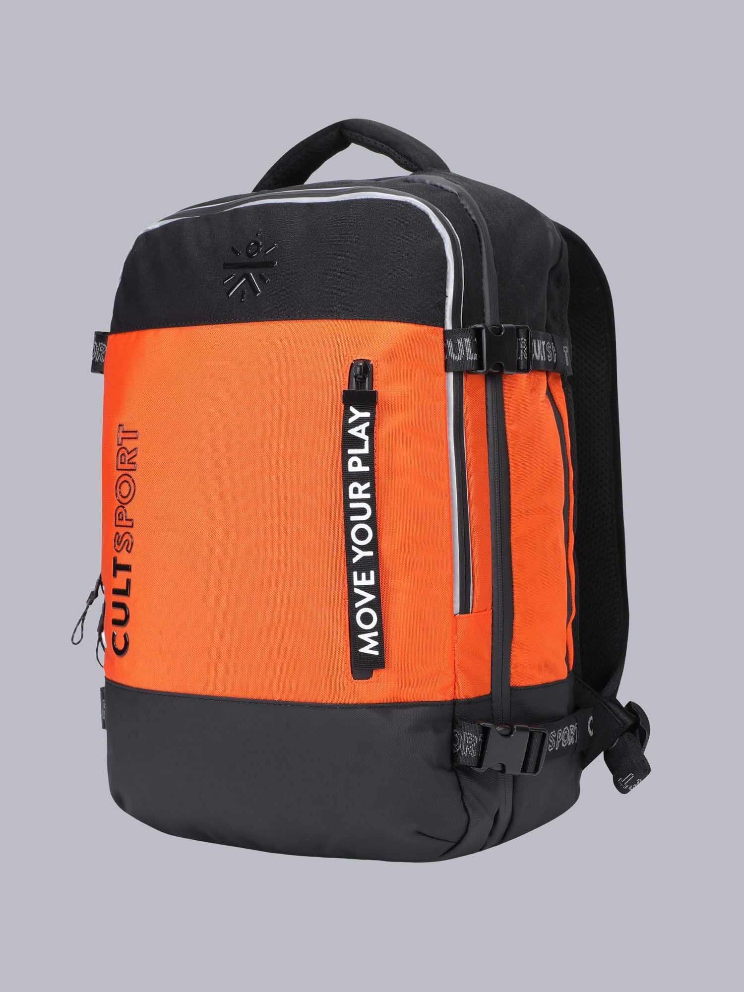 Signature Square Orange Backpack - Image 2
