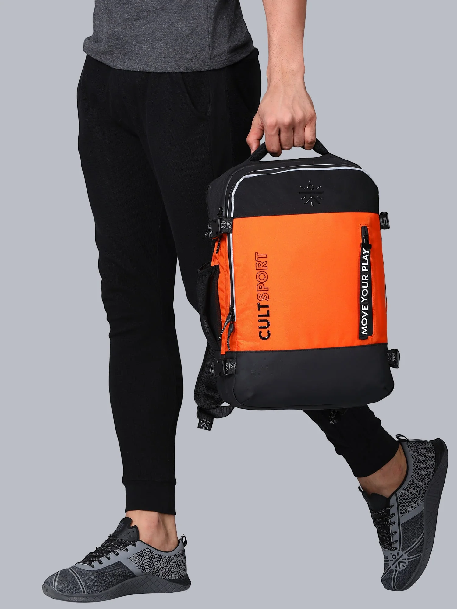 Signature Square Orange Backpack - Image 9