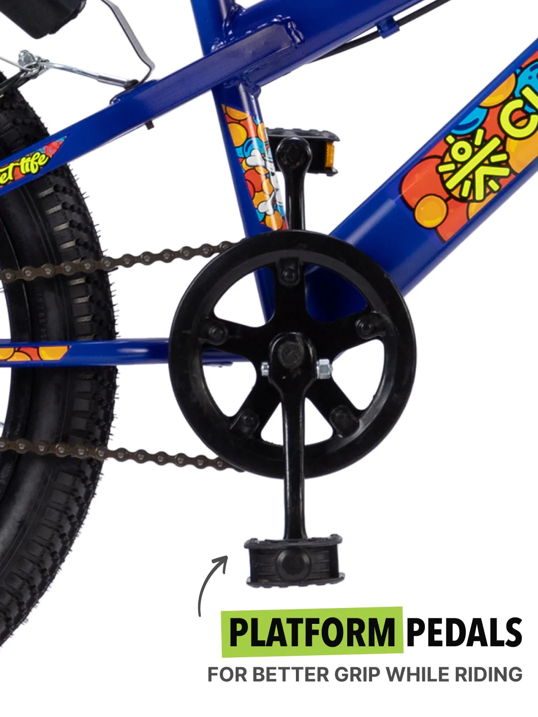 Skater 20T Steel Frame Kids Bike Blue - Image 5