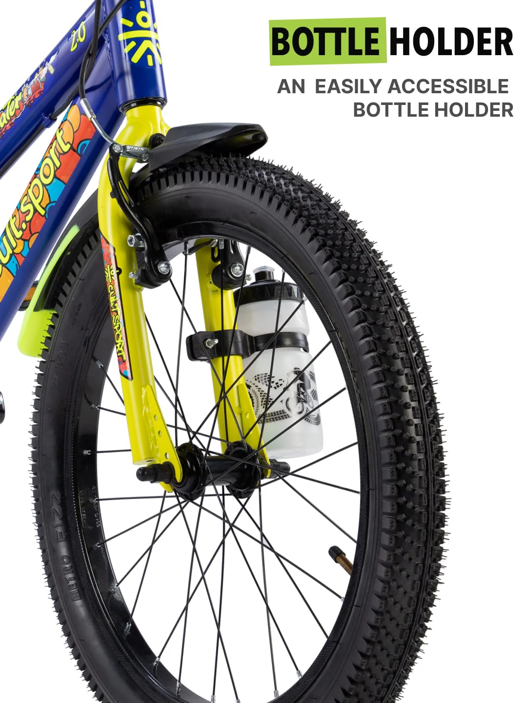 Skater 20T Steel Frame Kids Bike Blue - Image 7